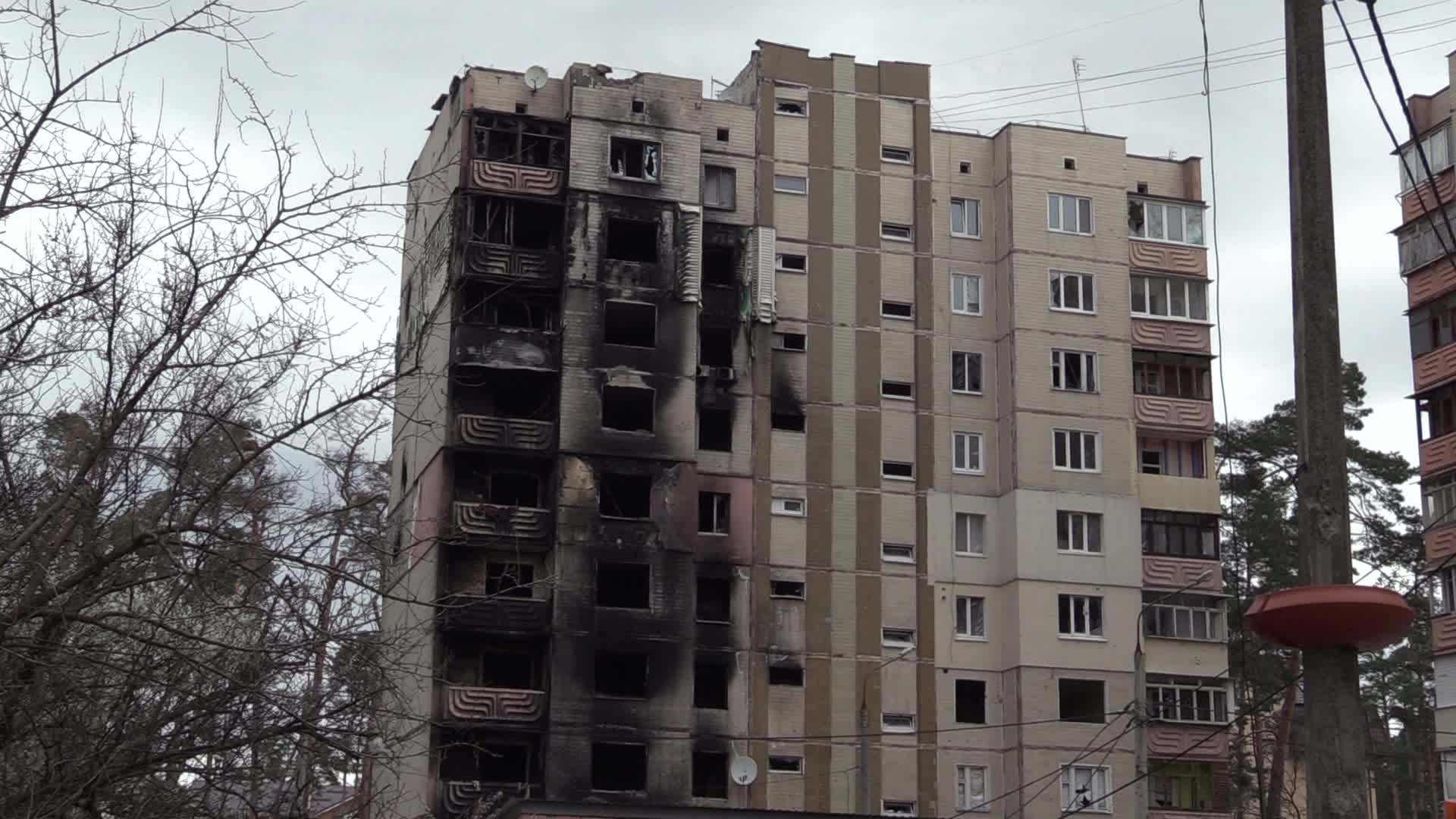 Daily life in the town of Irpin, amid Russia's invasion of Ukraine