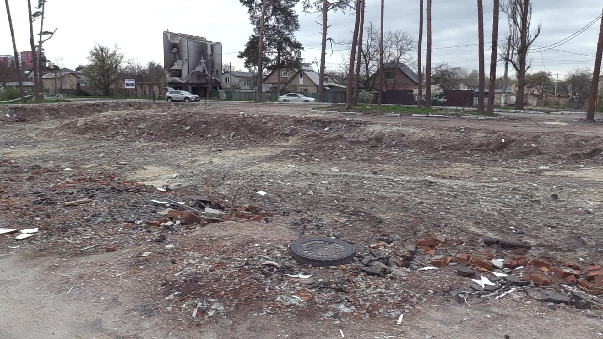 Daily life in the town of Irpin, amid Russia's invasion of Ukraine