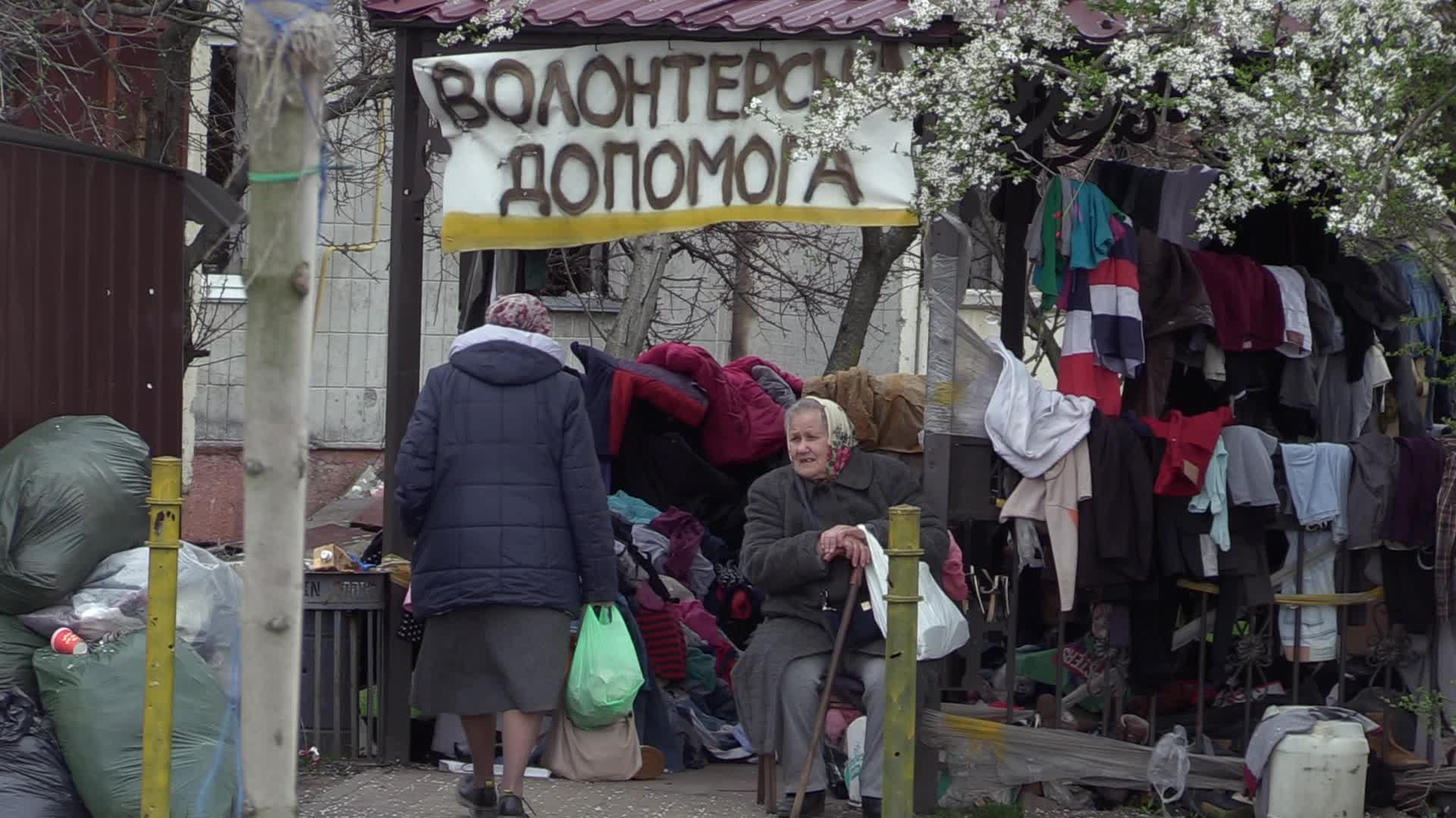 Daily life in the town of Irpin, amid Russia's invasion of Ukraine