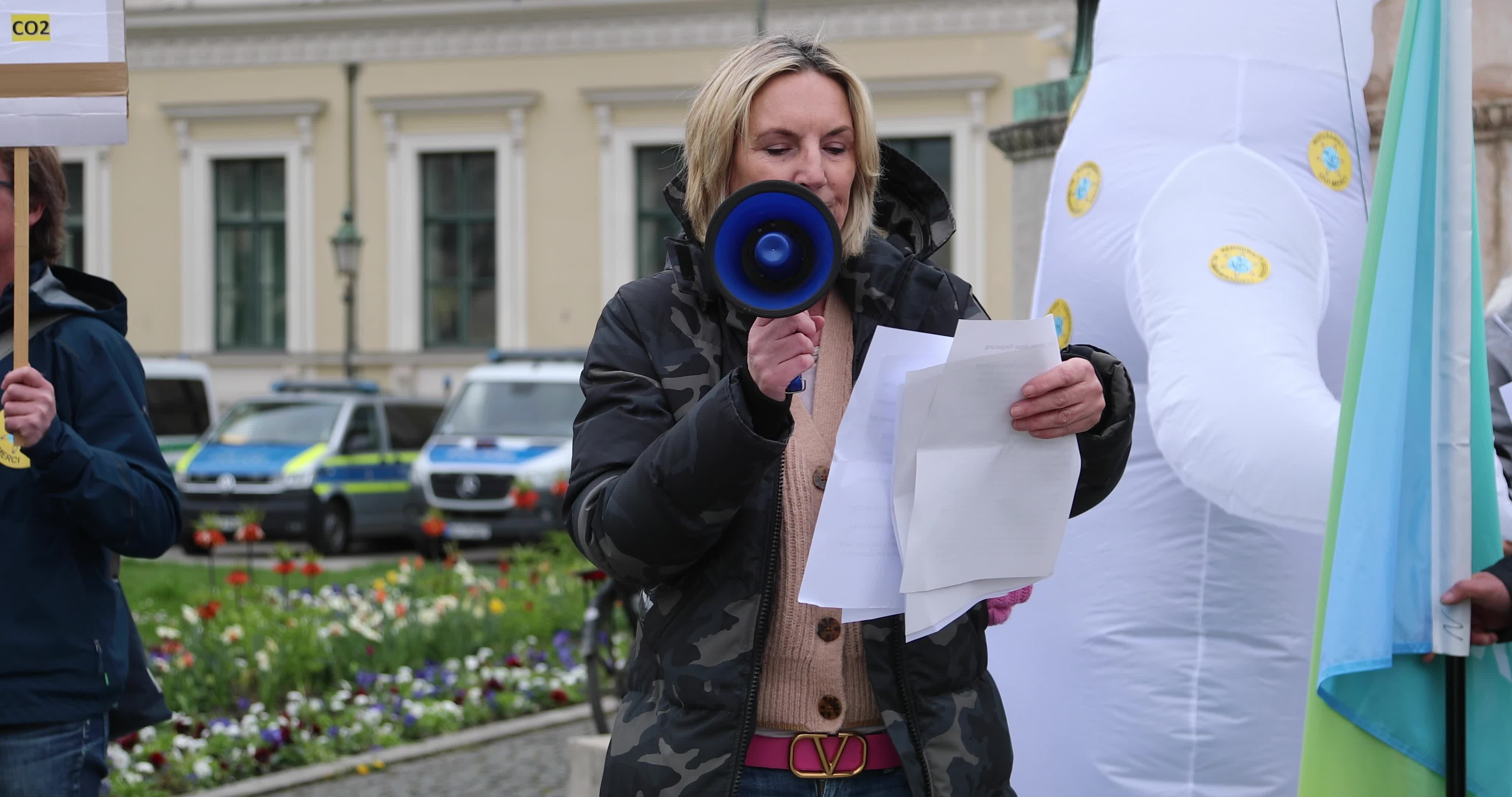 Protest for the usage of nuclear power
