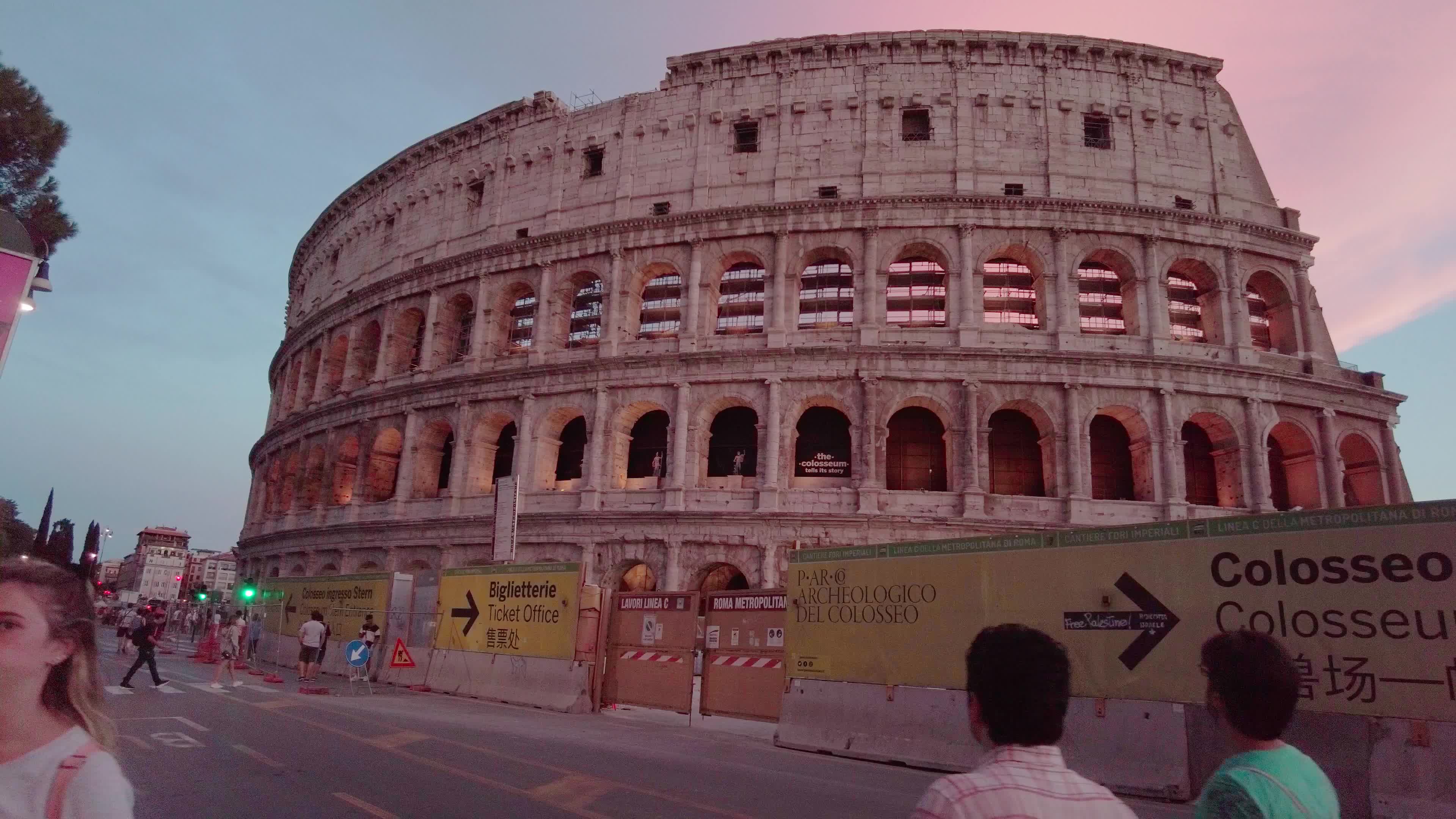 Colosseum During The Sunset