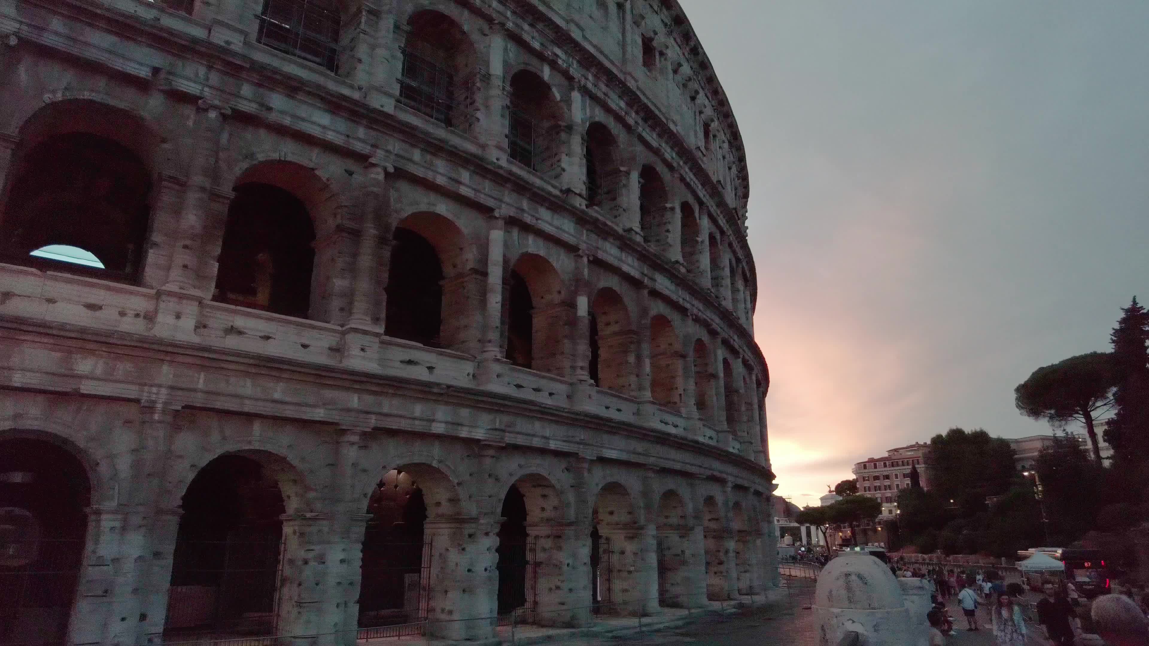 Colosseum During The Sunset