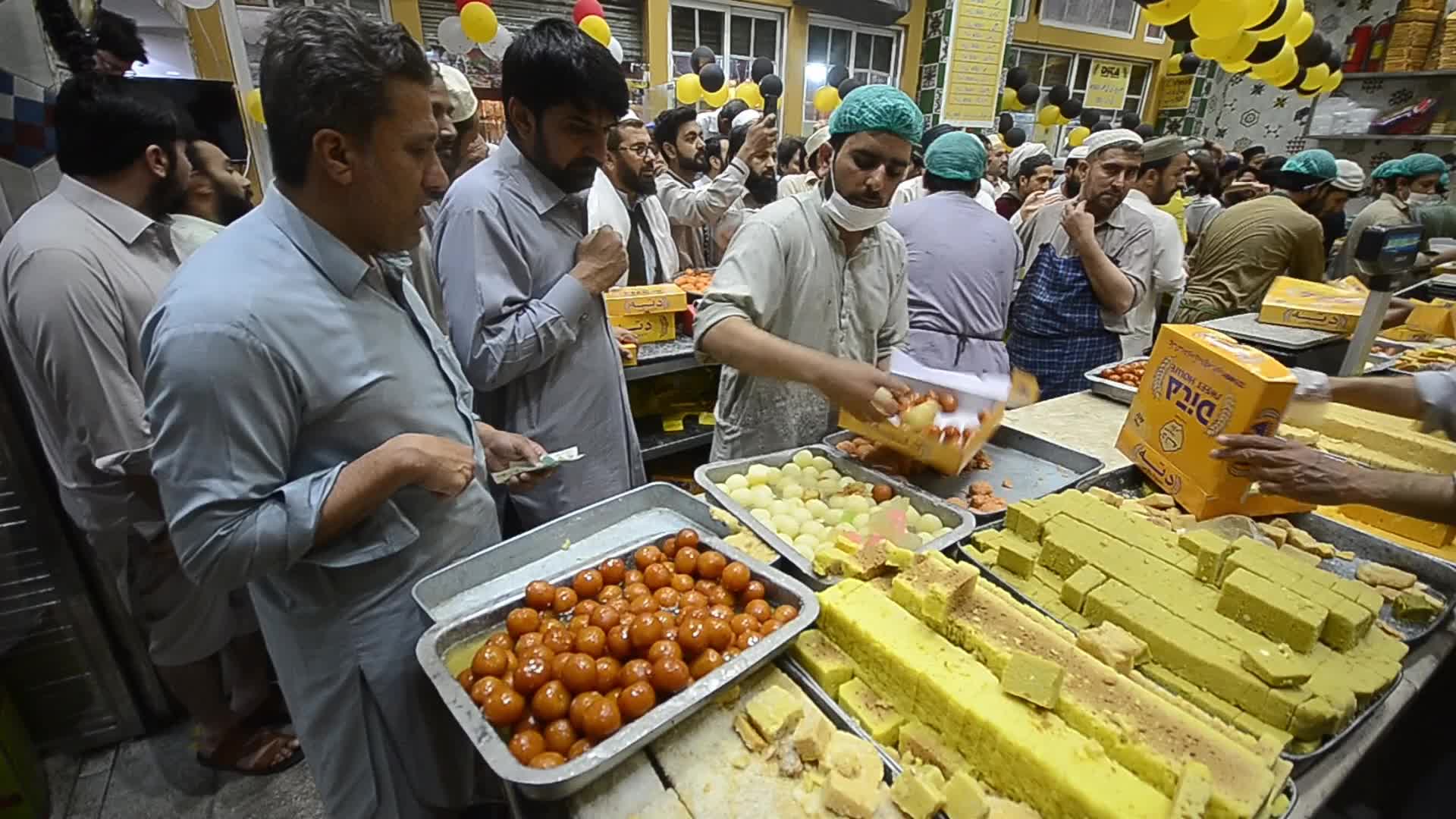 Sweets sales ahead of Eid al-Fitr in Pakistan