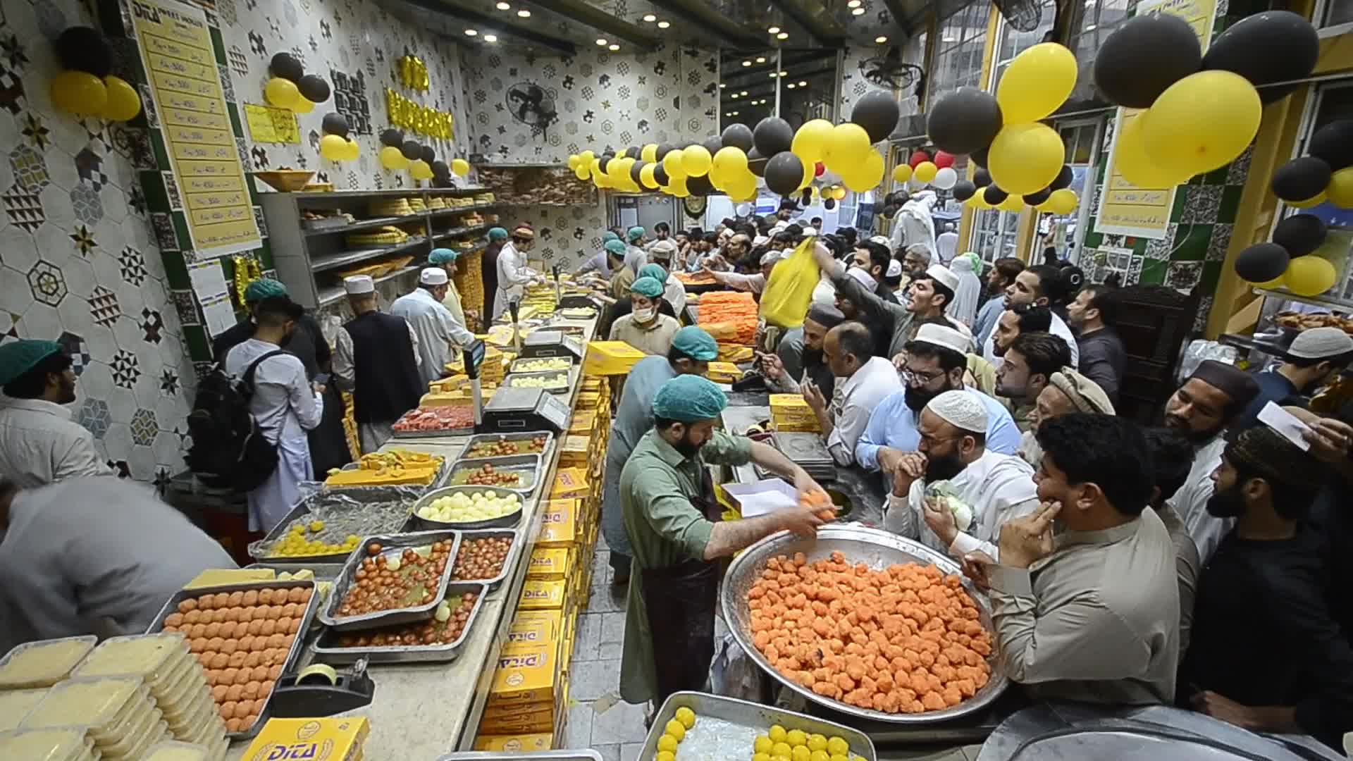 Sweets sales ahead of Eid al-Fitr in Pakistan