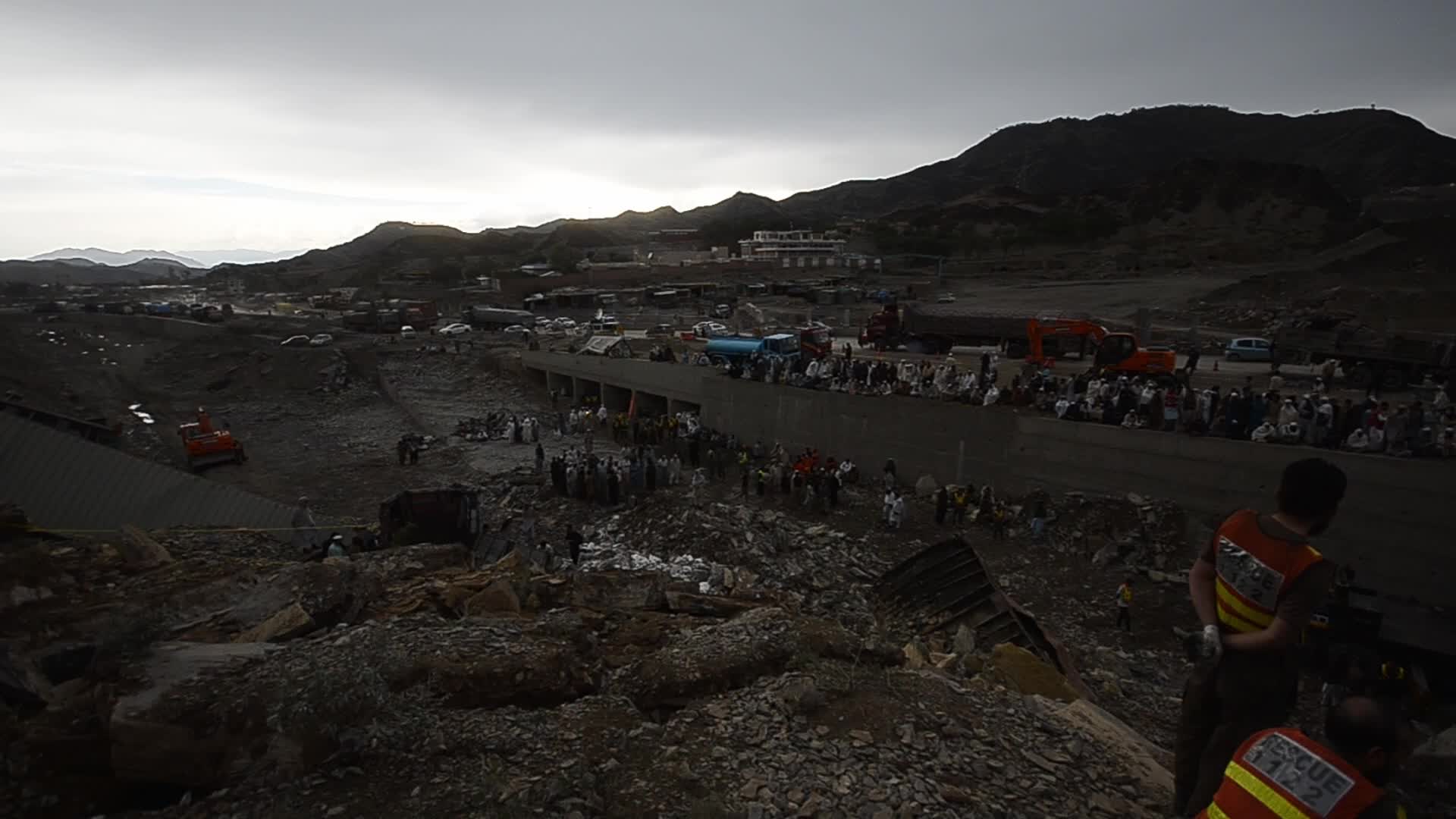 Massive landslide in Pakistan buries trucks near Afghan border, at least 4 killed 
