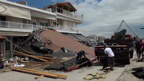 Aftermath of Storm In Halkidiki
