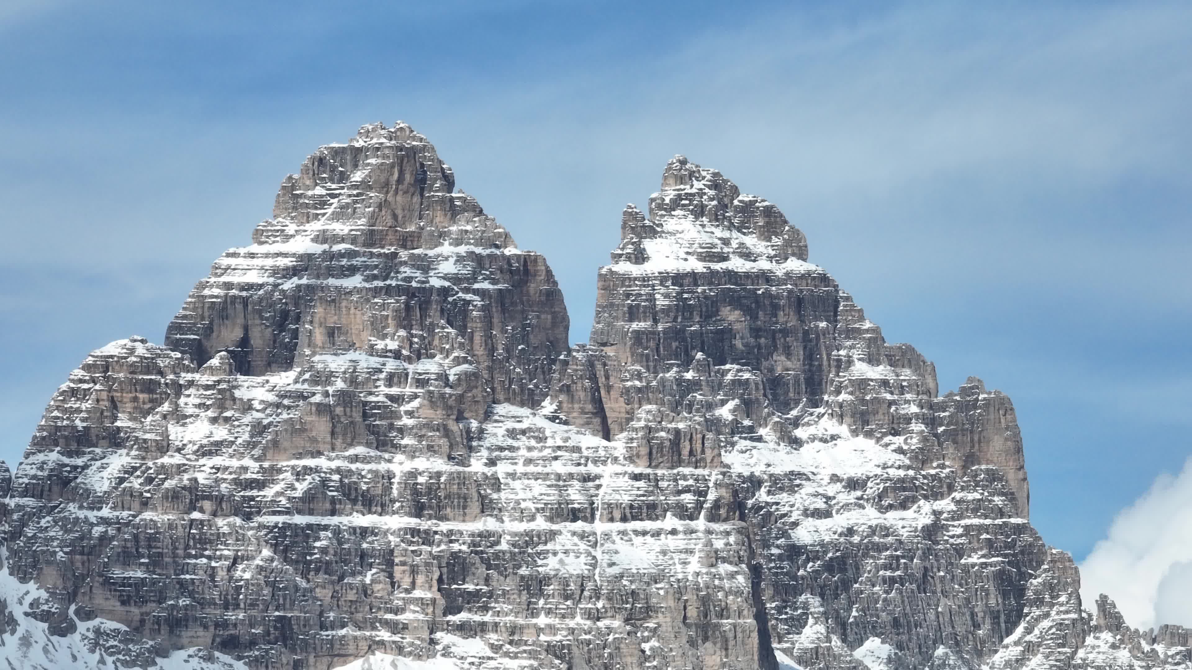 Drone View Of Tre Cime di Lavaredo