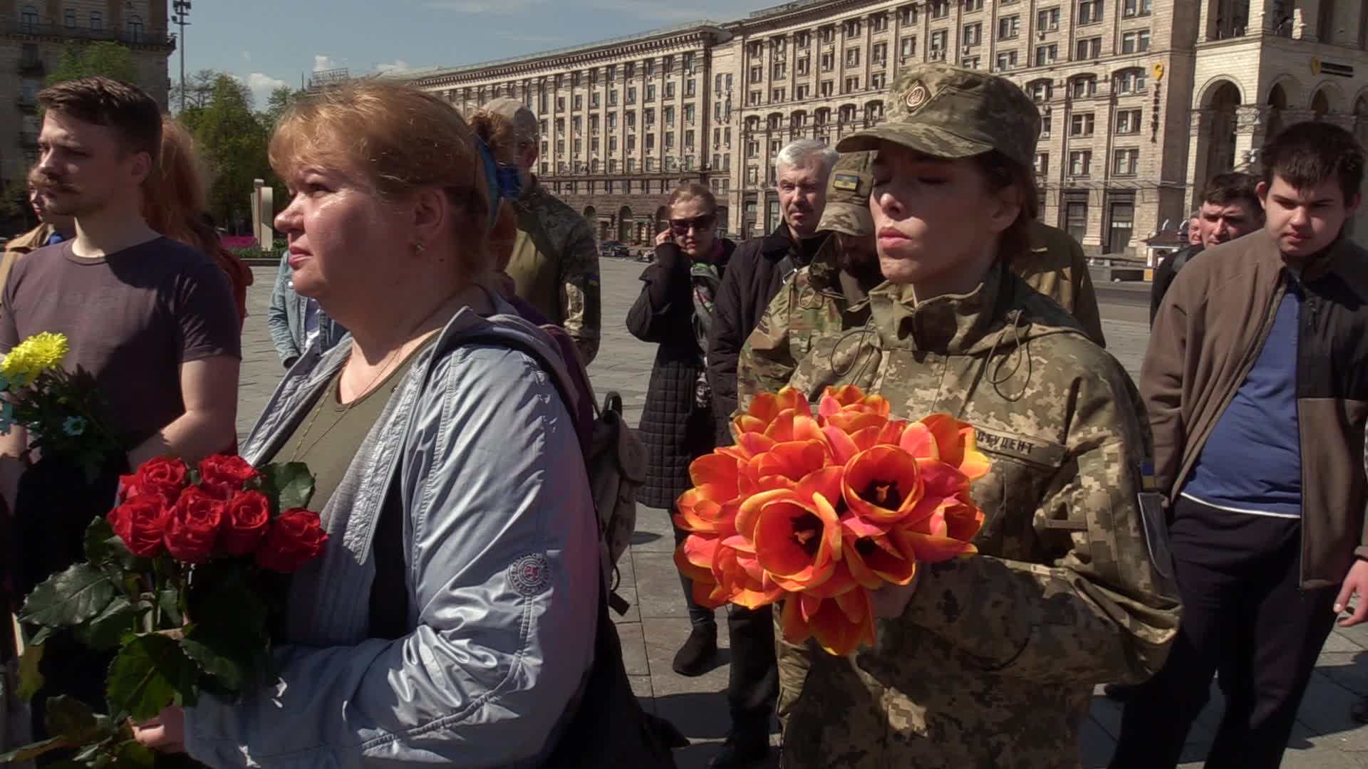 Farewell ceremony for Ukrainian serviceman Yurii Moroz in Kyiv, amid Russia's invasion of Ukraine
