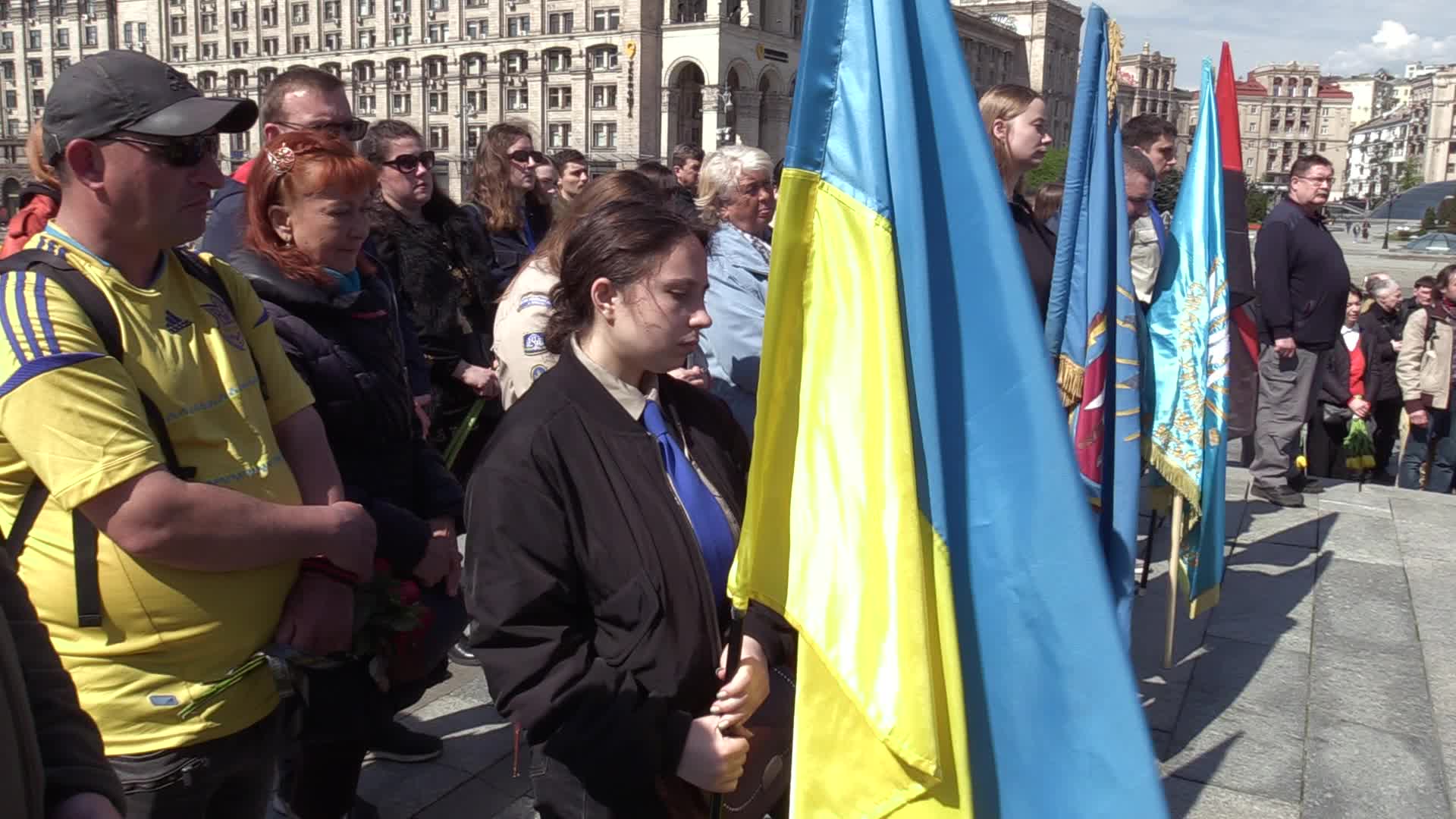Farewell ceremony for Ukrainian serviceman Yurii Moroz in Kyiv, amid Russia's invasion of Ukraine