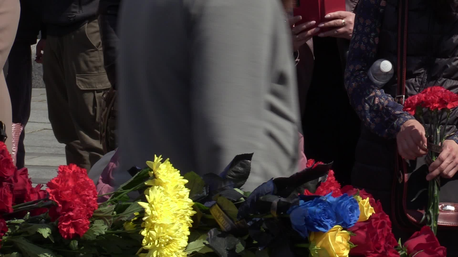 Farewell ceremony for Ukrainian serviceman Yurii Moroz in Kyiv, amid Russia's invasion of Ukraine