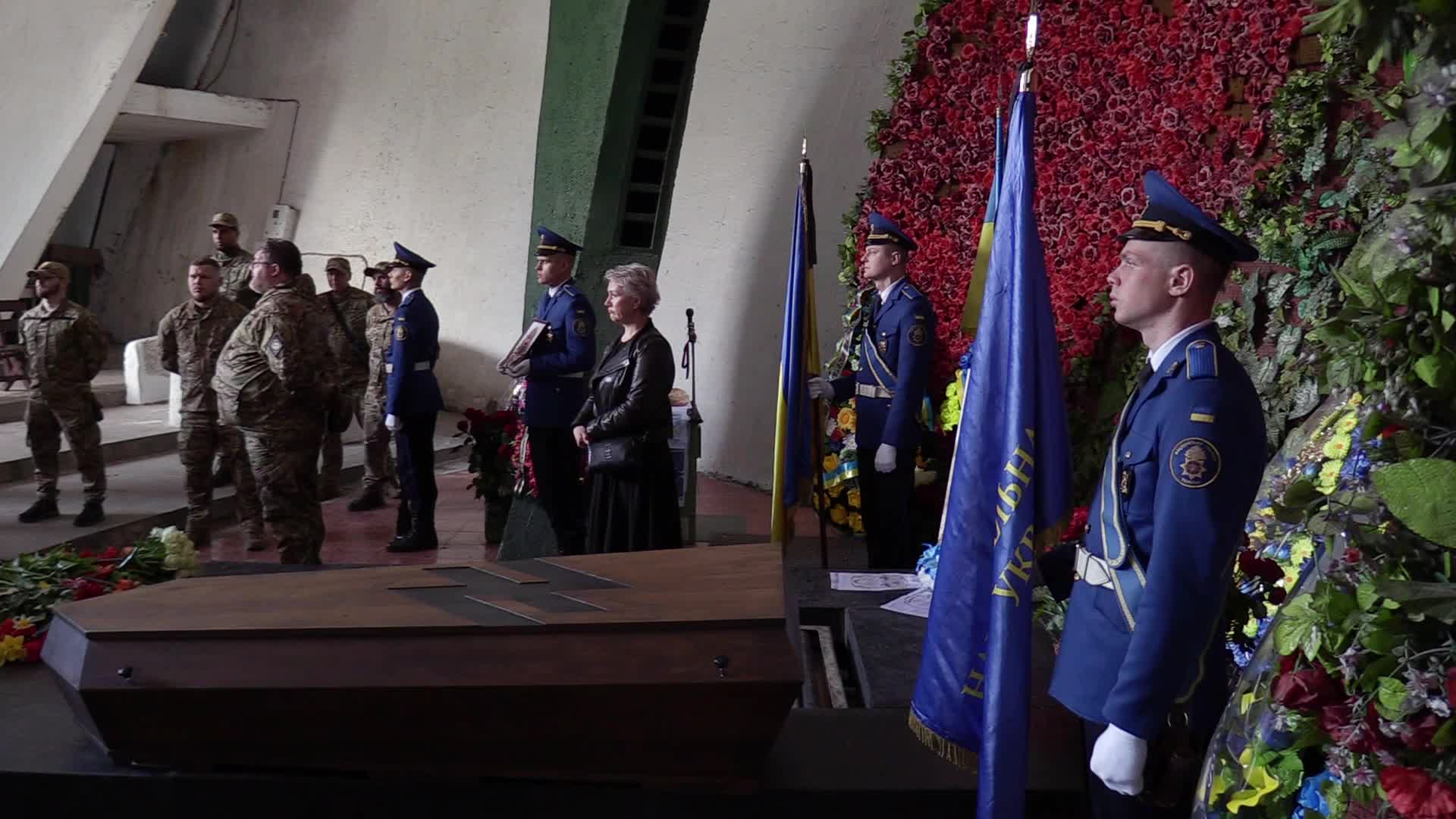 Farewell to 'Azov' regiment fighter killed in Olenivka prison blast, in Kyiv, amid Russia's invasion of Ukraine.