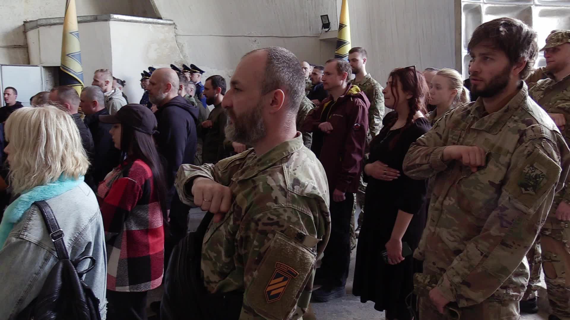 Farewell to 'Azov' regiment fighter killed in Olenivka prison blast, in Kyiv, amid Russia's invasion of Ukraine.