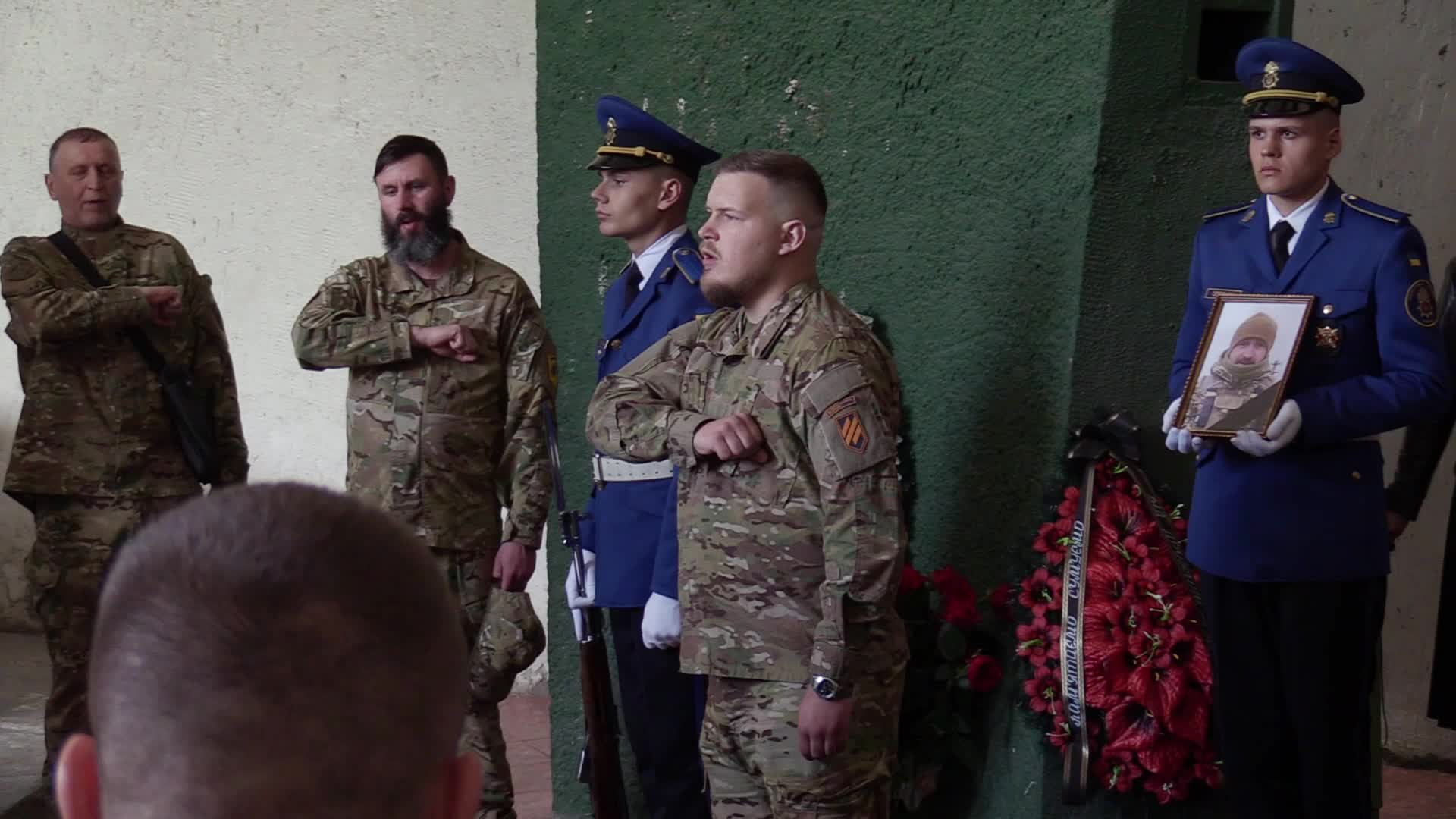 Farewell to 'Azov' regiment fighter killed in Olenivka prison blast, in Kyiv, amid Russia's invasion of Ukraine.