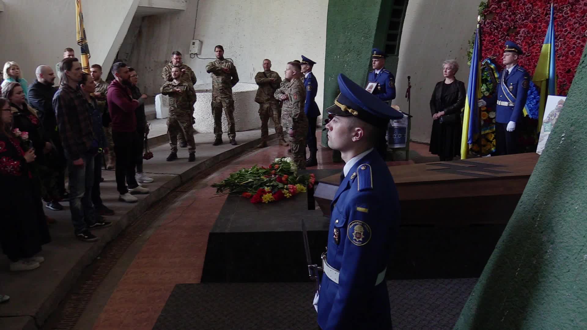 Farewell to 'Azov' regiment fighter killed in Olenivka prison blast, in Kyiv, amid Russia's invasion of Ukraine.