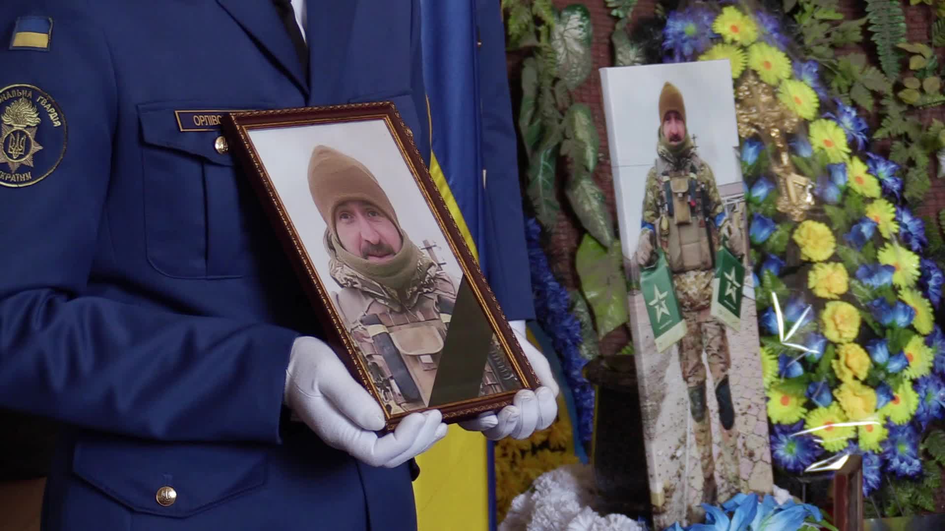 Farewell to 'Azov' regiment fighter killed in Olenivka prison blast, in Kyiv, amid Russia's invasion of Ukraine.