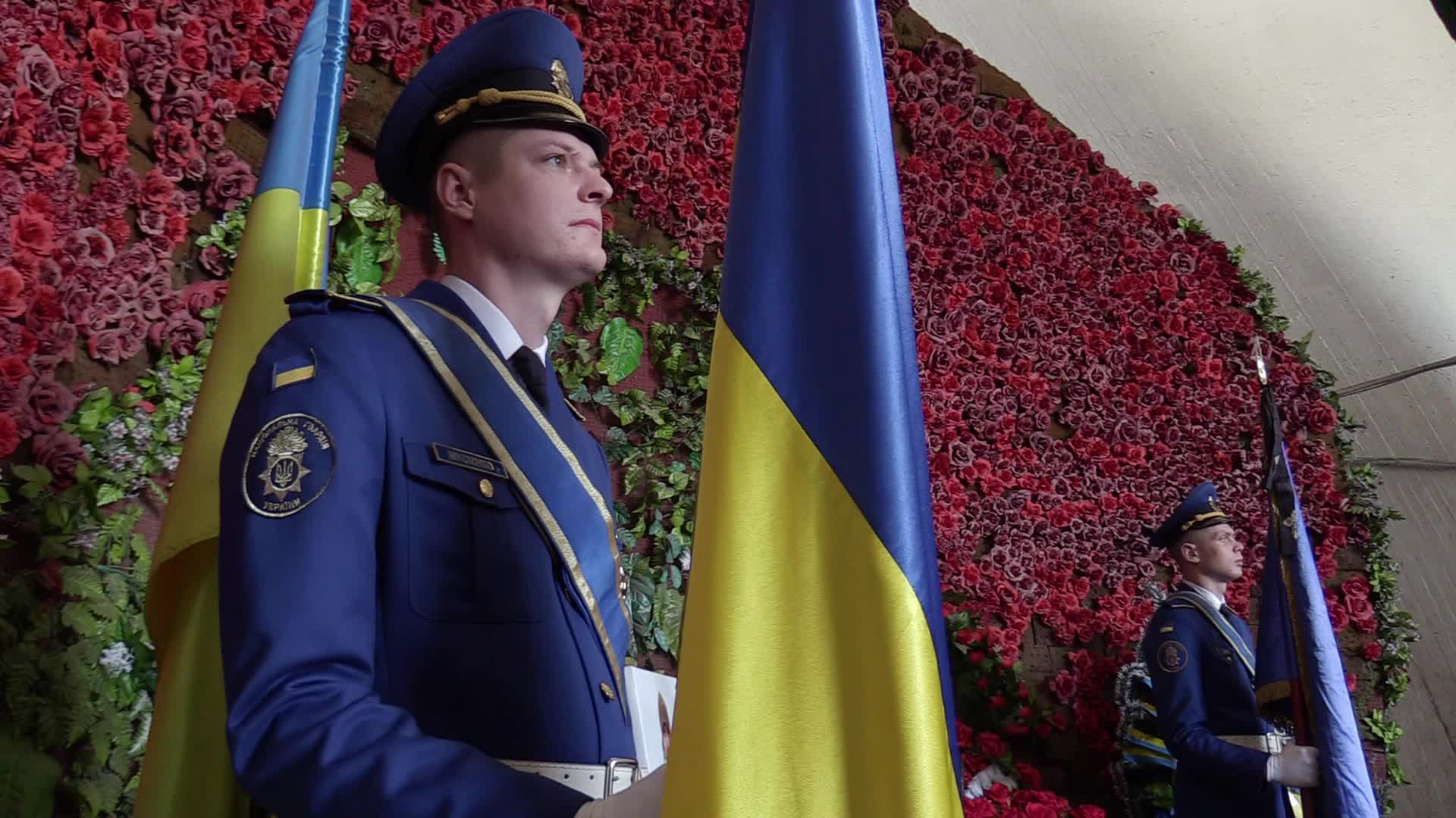 Farewell to 'Azov' regiment fighter killed in Olenivka prison blast, in Kyiv, amid Russia's invasion of Ukraine.