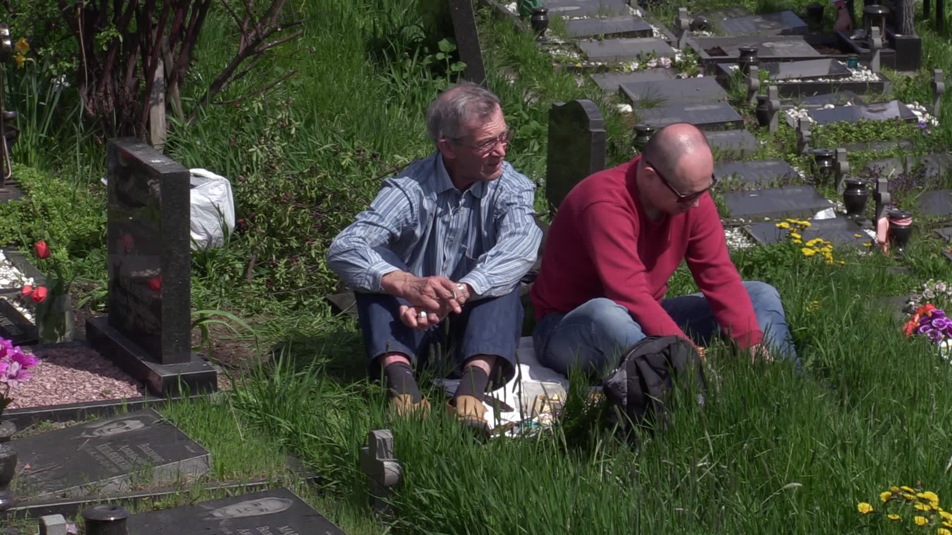 Ukrainians visit to graves of their deceased relatives during the memorial days in Kyiv, amid Russian invasion of Ukraine.