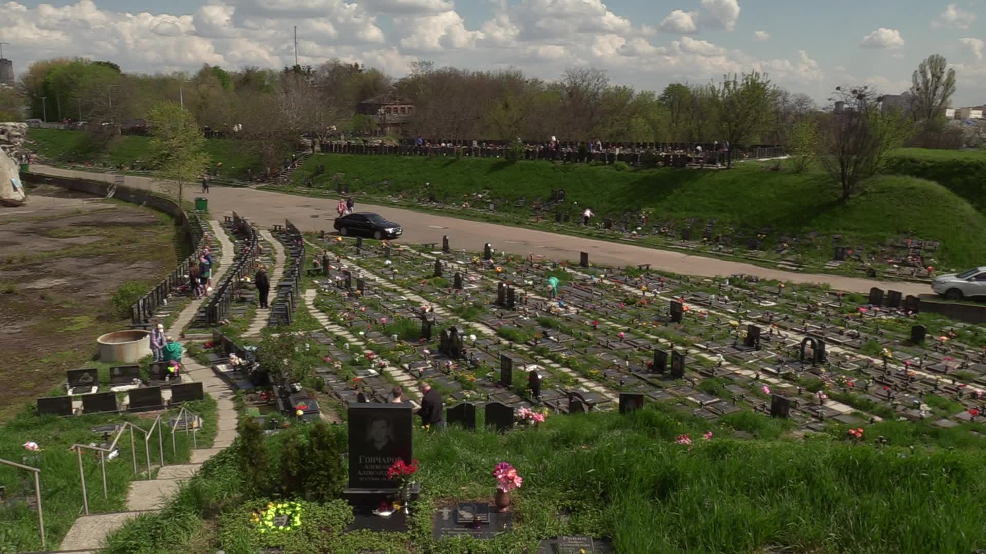 Ukrainians visit to graves of their deceased relatives during the memorial days in Kyiv, amid Russian invasion of Ukraine.