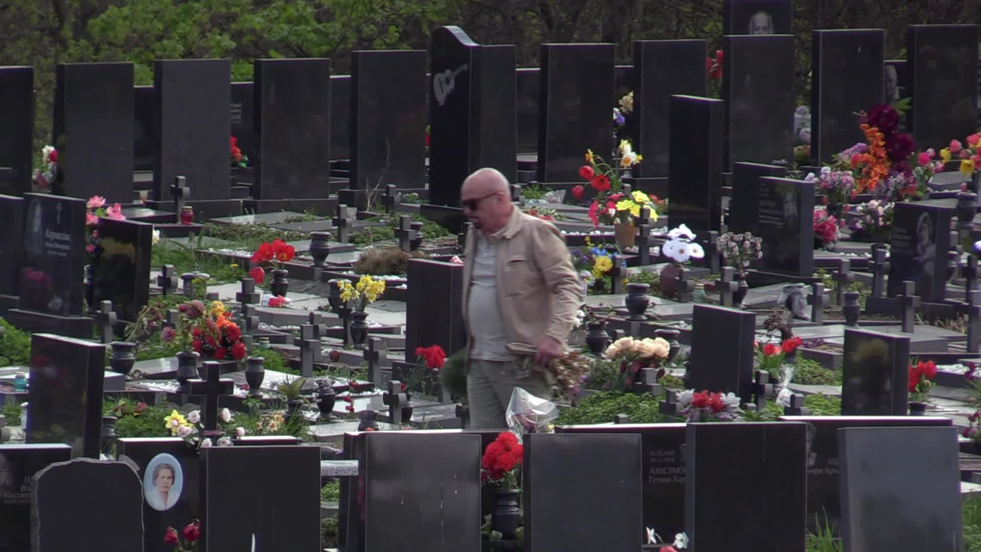Ukrainians visit to graves of their deceased relatives during the memorial days in Kyiv, amid Russian invasion of Ukraine.