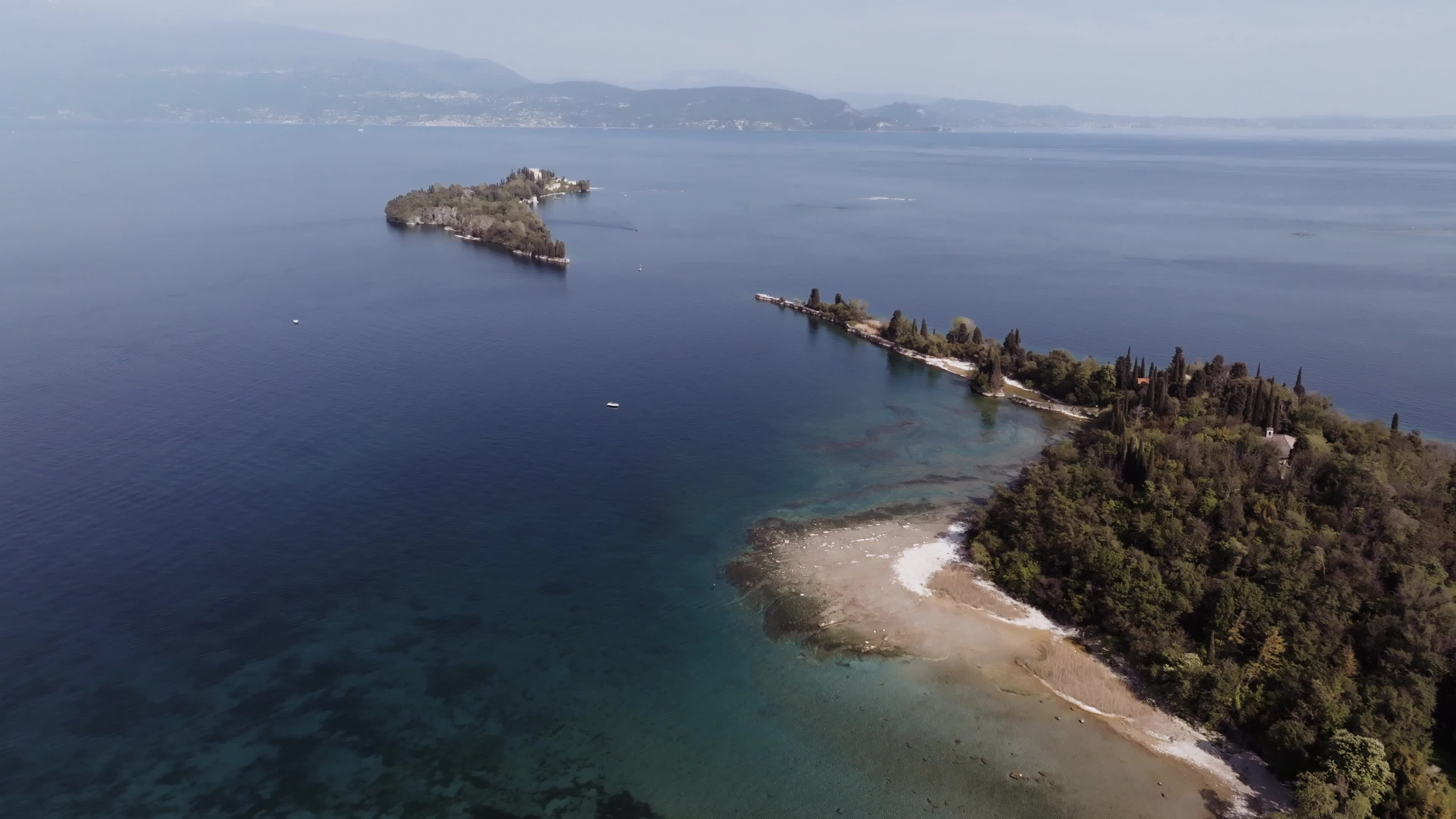 Drone View of Isola del Garda, Lake Garda