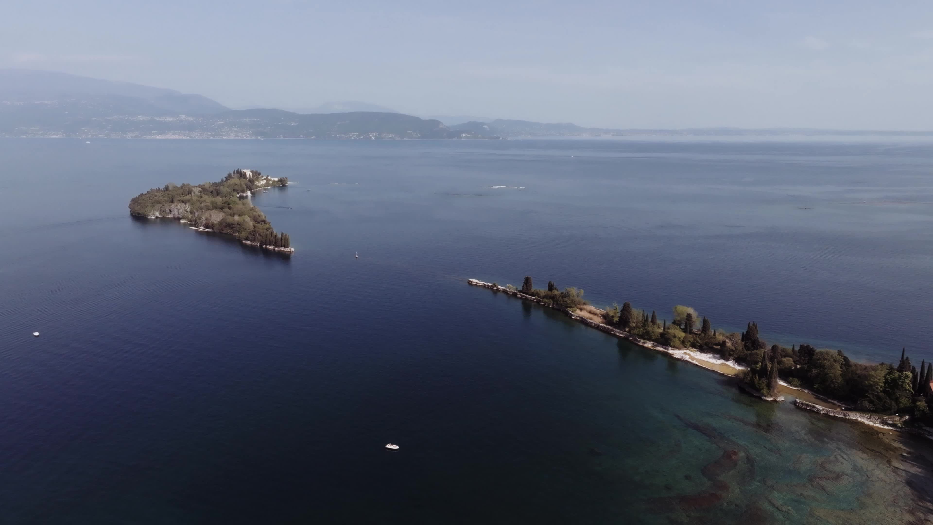 Drone View of Isola del Garda, Lake Garda
