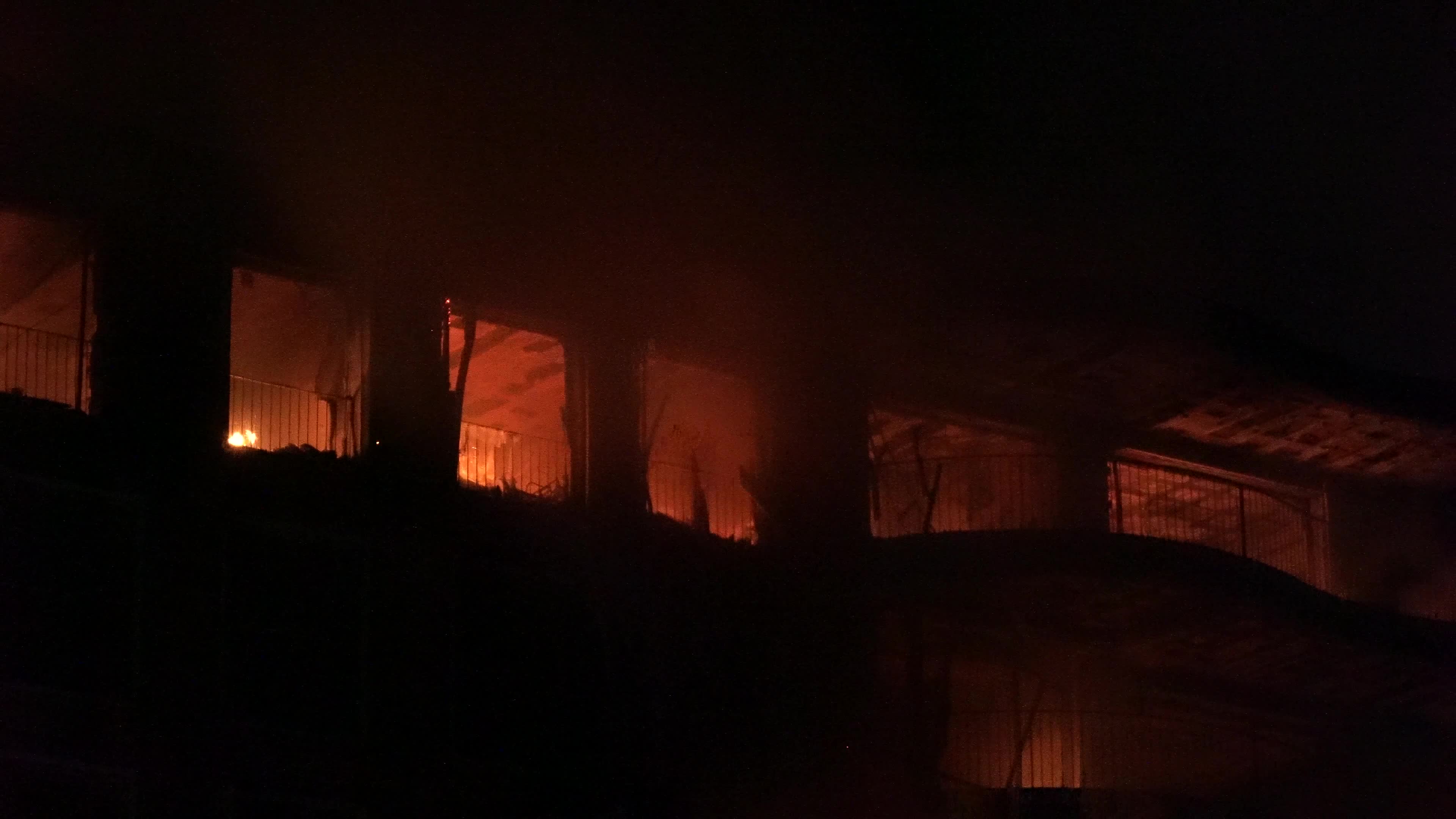 Big fire on a luxury site, Izmir, Turkey - 27 Apr 2023