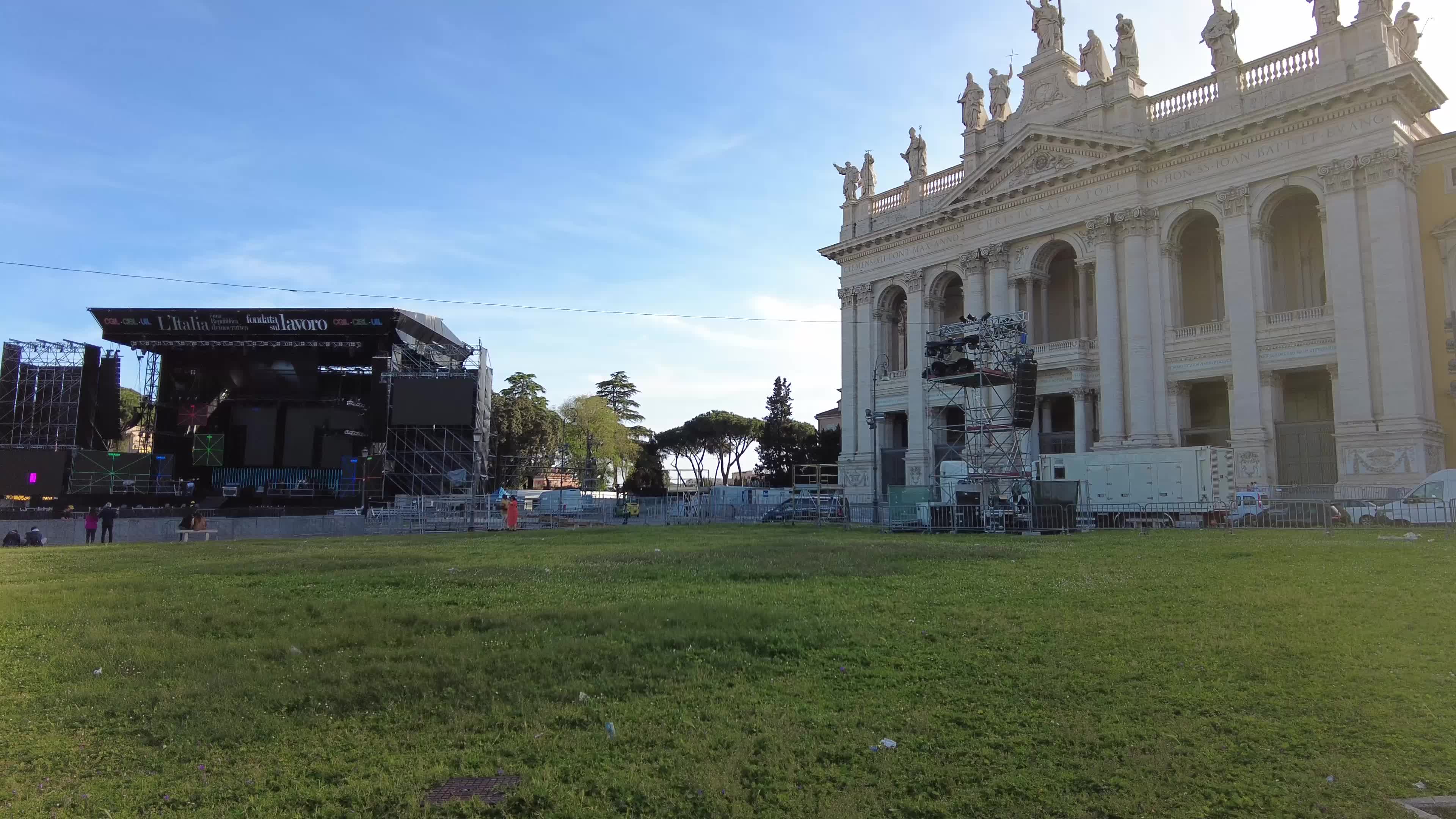 Rome getting ready for 1st May concert