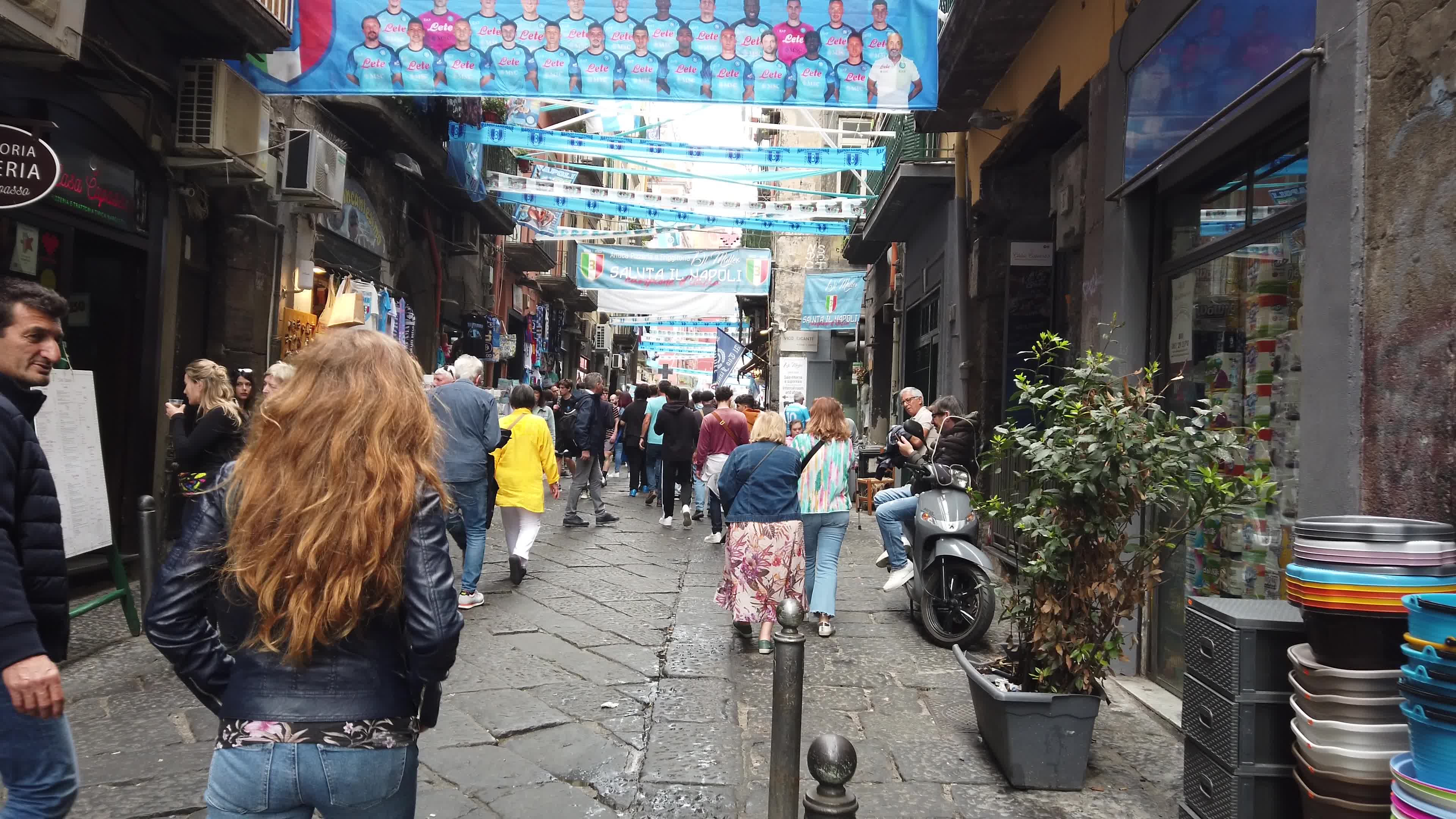 Napoli fans await SSC Napoli-Salernitana - Serie A