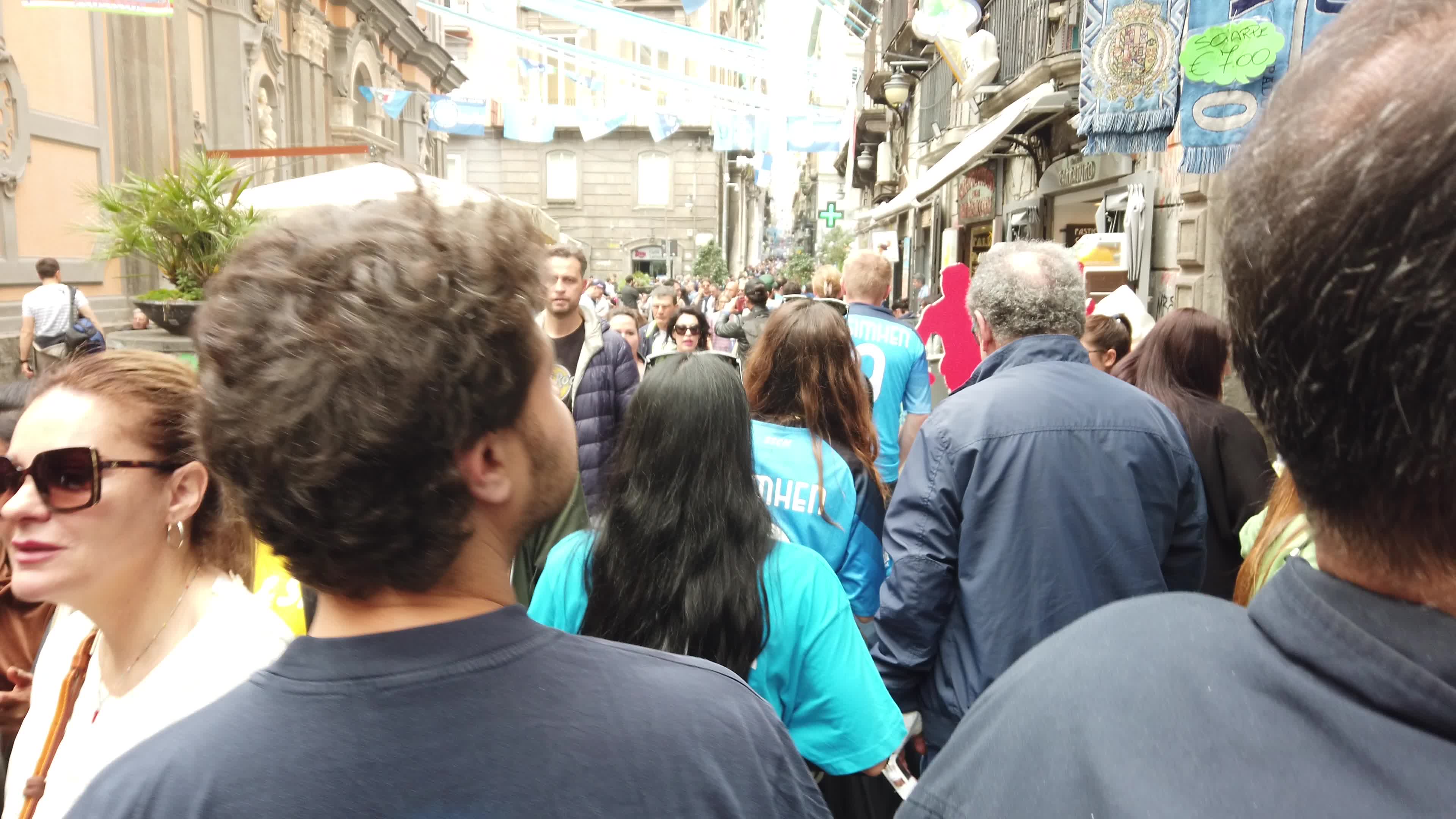 Napoli fans await SSC Napoli-Salernitana - Serie A