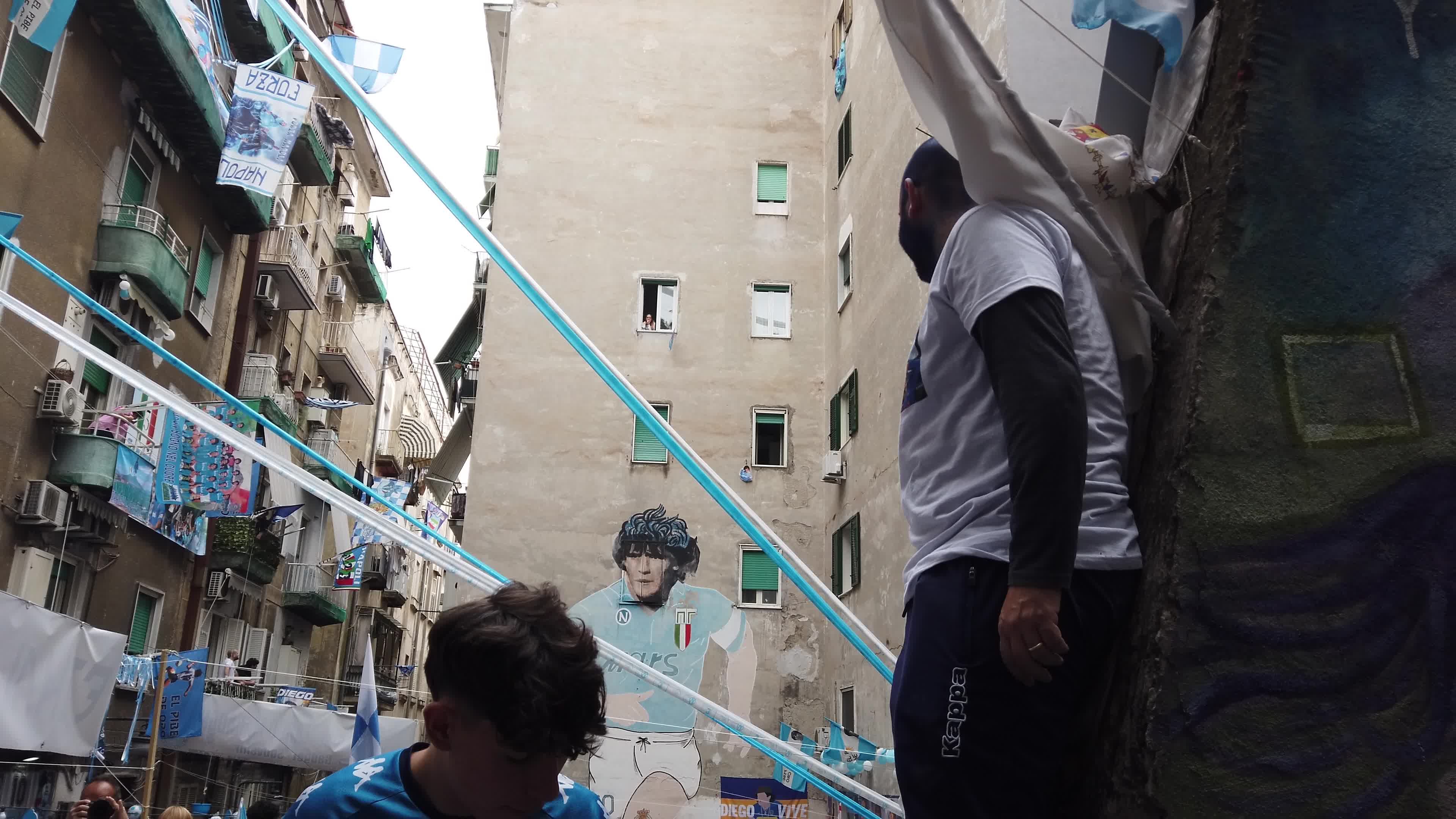 Napoli fans await SSC Napoli-Salernitana - Serie A