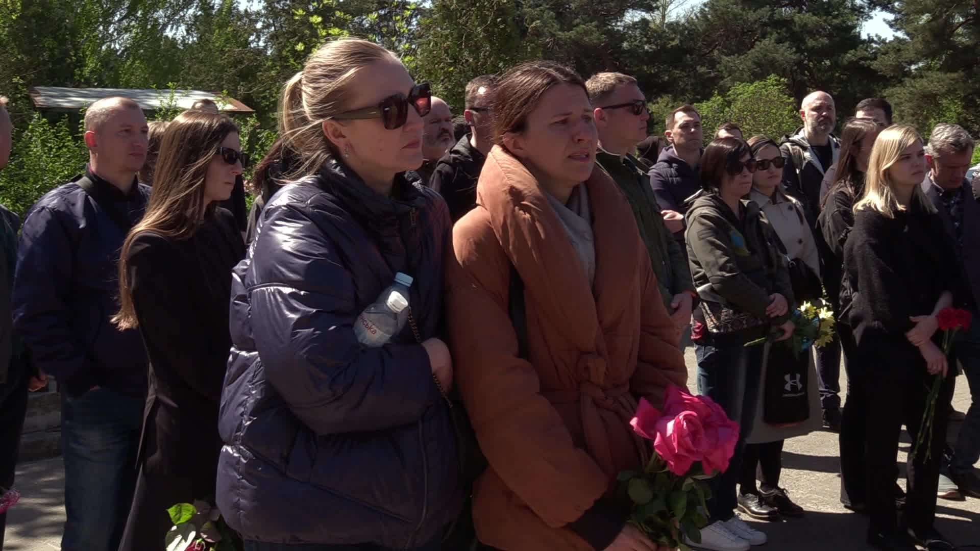 Farewell ceremony for Ukrainian journalist and serviceman Oleksandr Bondarenko in Kyiv, amid Russian invasion of Ukraine