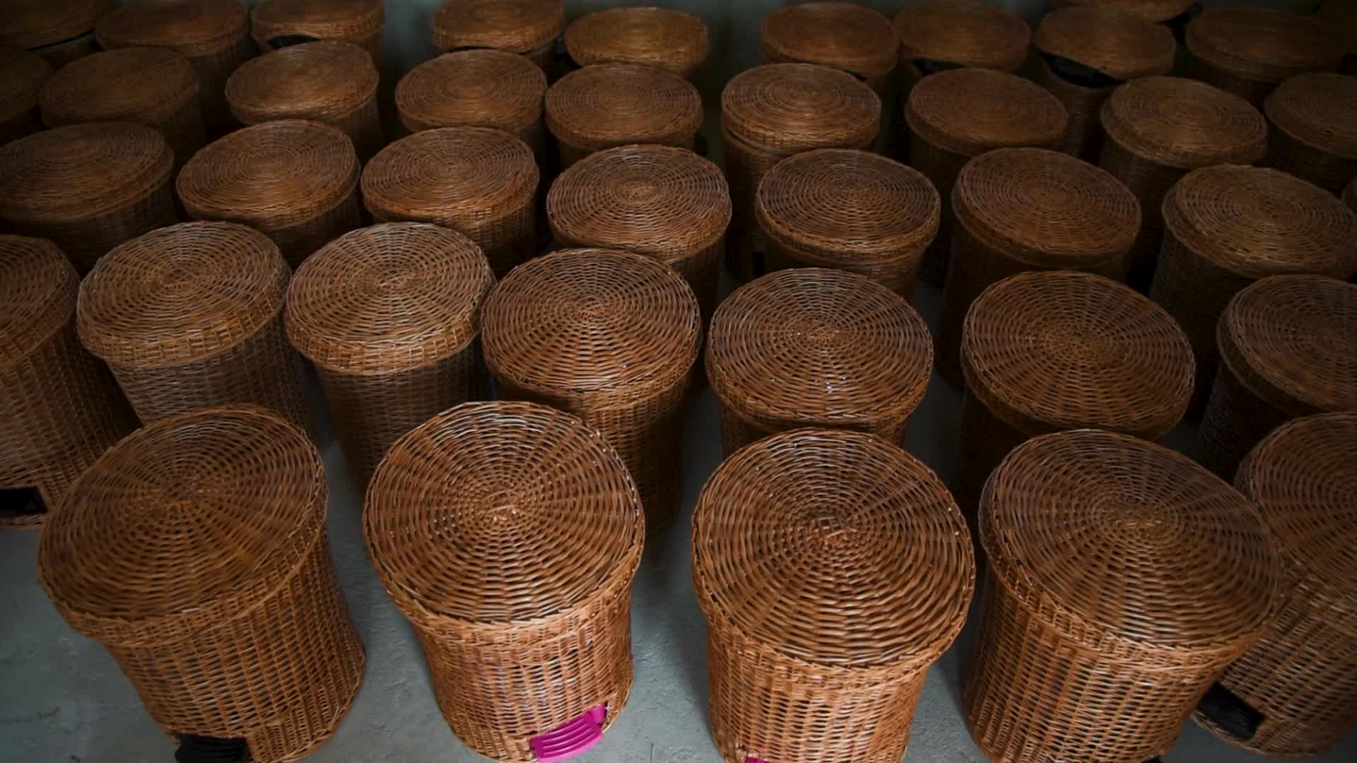 Willow wicker craft in Kashmir.