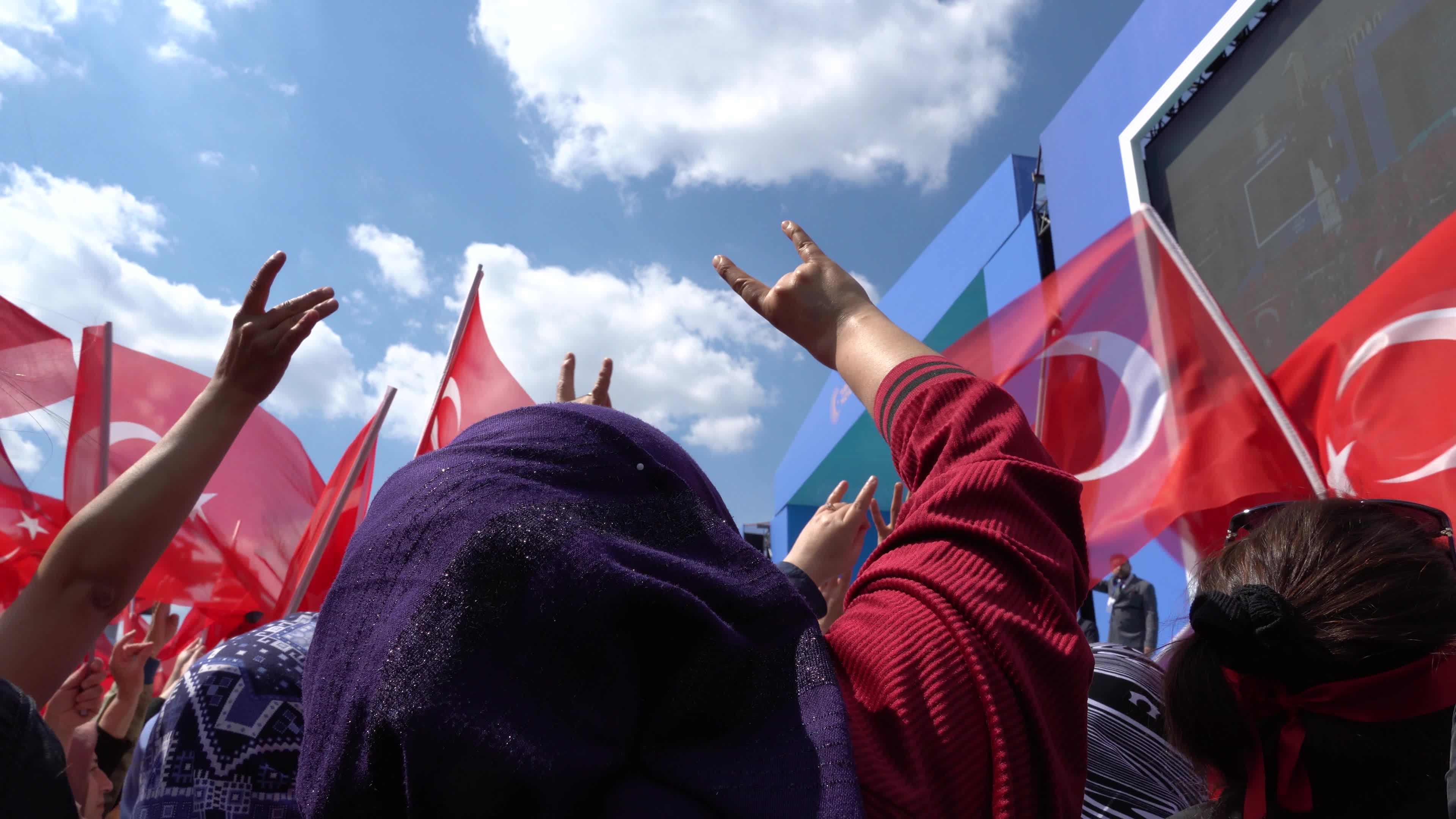 Turkish President Recep Tayyip Erdogan general elections campaign rally, Izmir, Turkey - 29 Apr 2023
