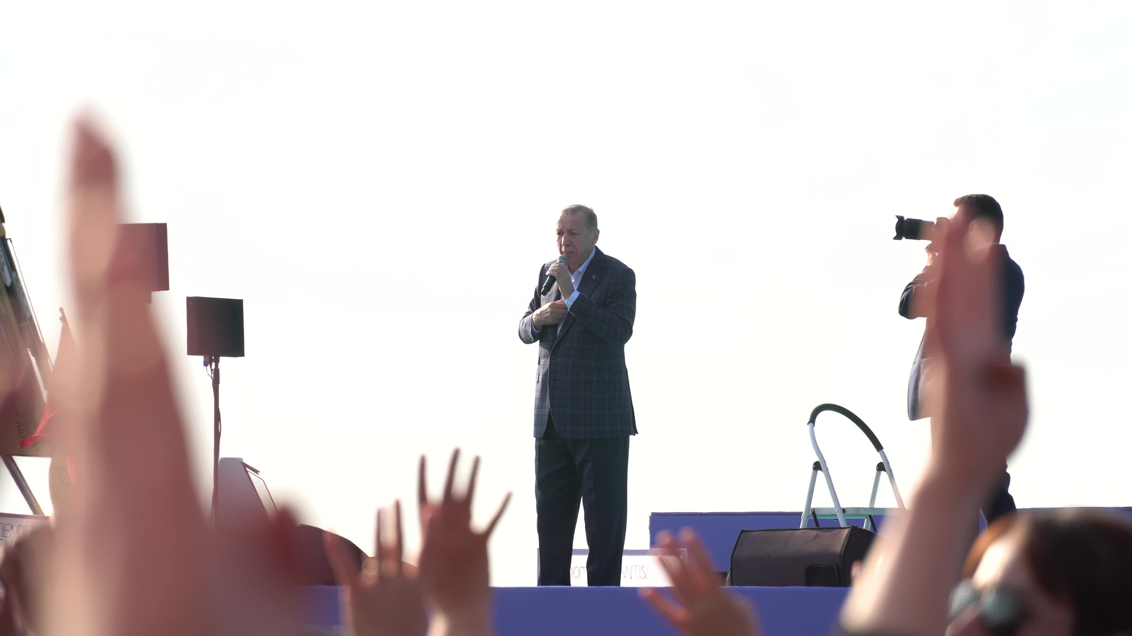Turkish President Recep Tayyip Erdogan general elections campaign rally, Izmir, Turkey - 29 Apr 2023
