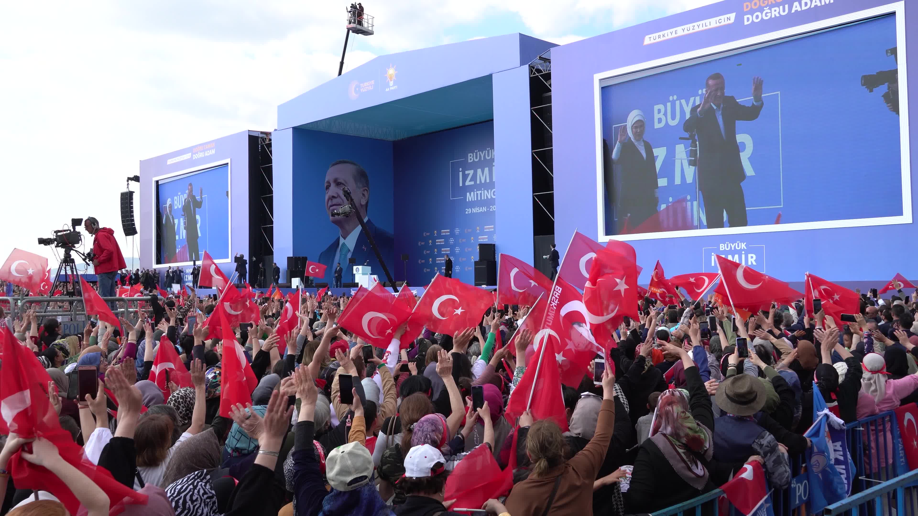 Turkish President Recep Tayyip Erdogan general elections campaign rally, Izmir, Turkey - 29 Apr 2023
