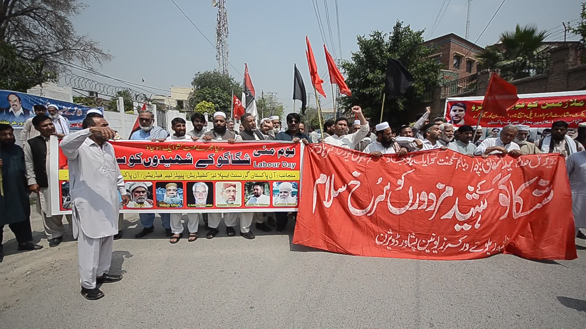 International Labour Day, at Peshawar
