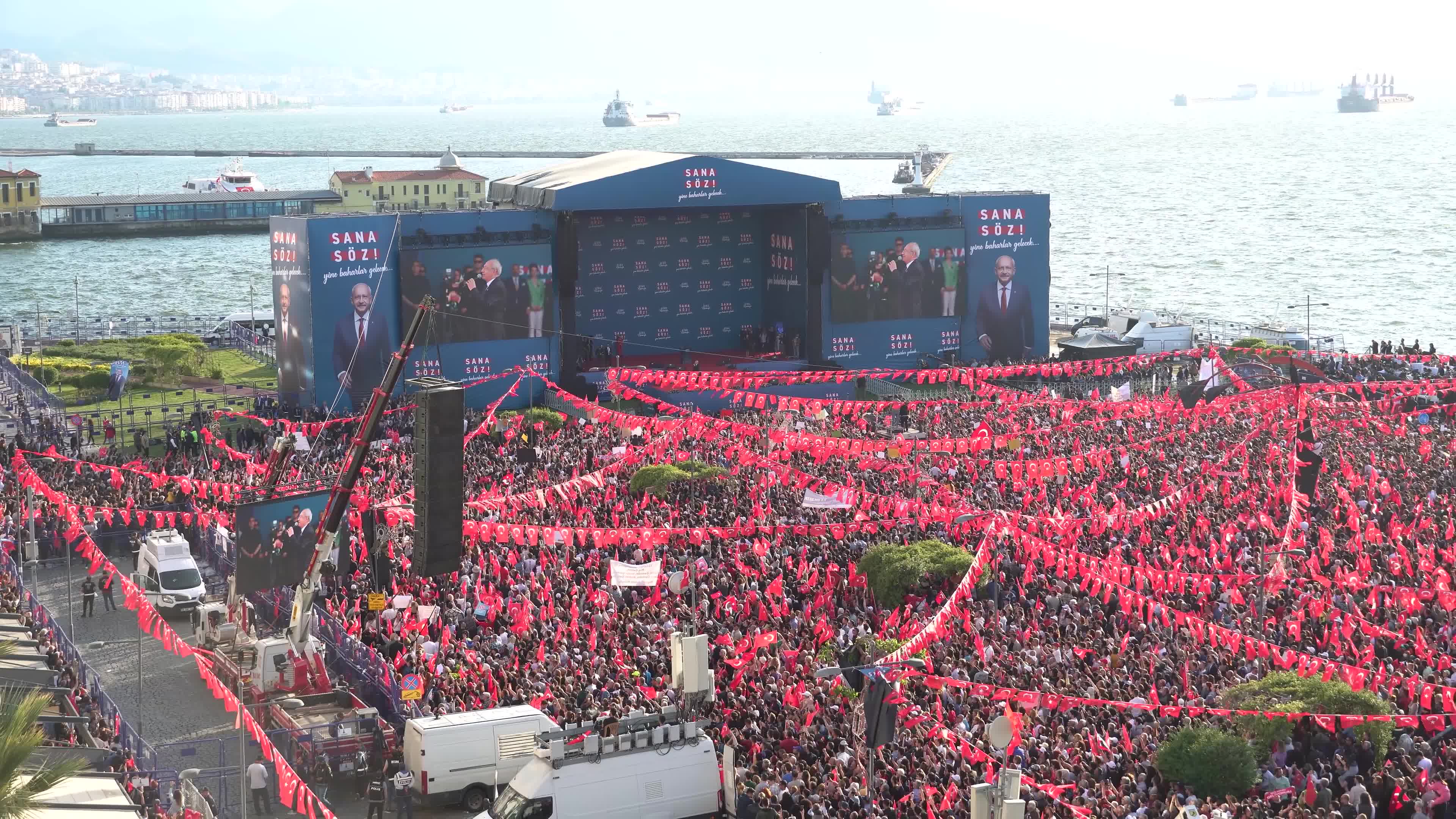 Nation Alliance rally in Gundogdu Square, Izmir, Turkey - 30 Apr 2023