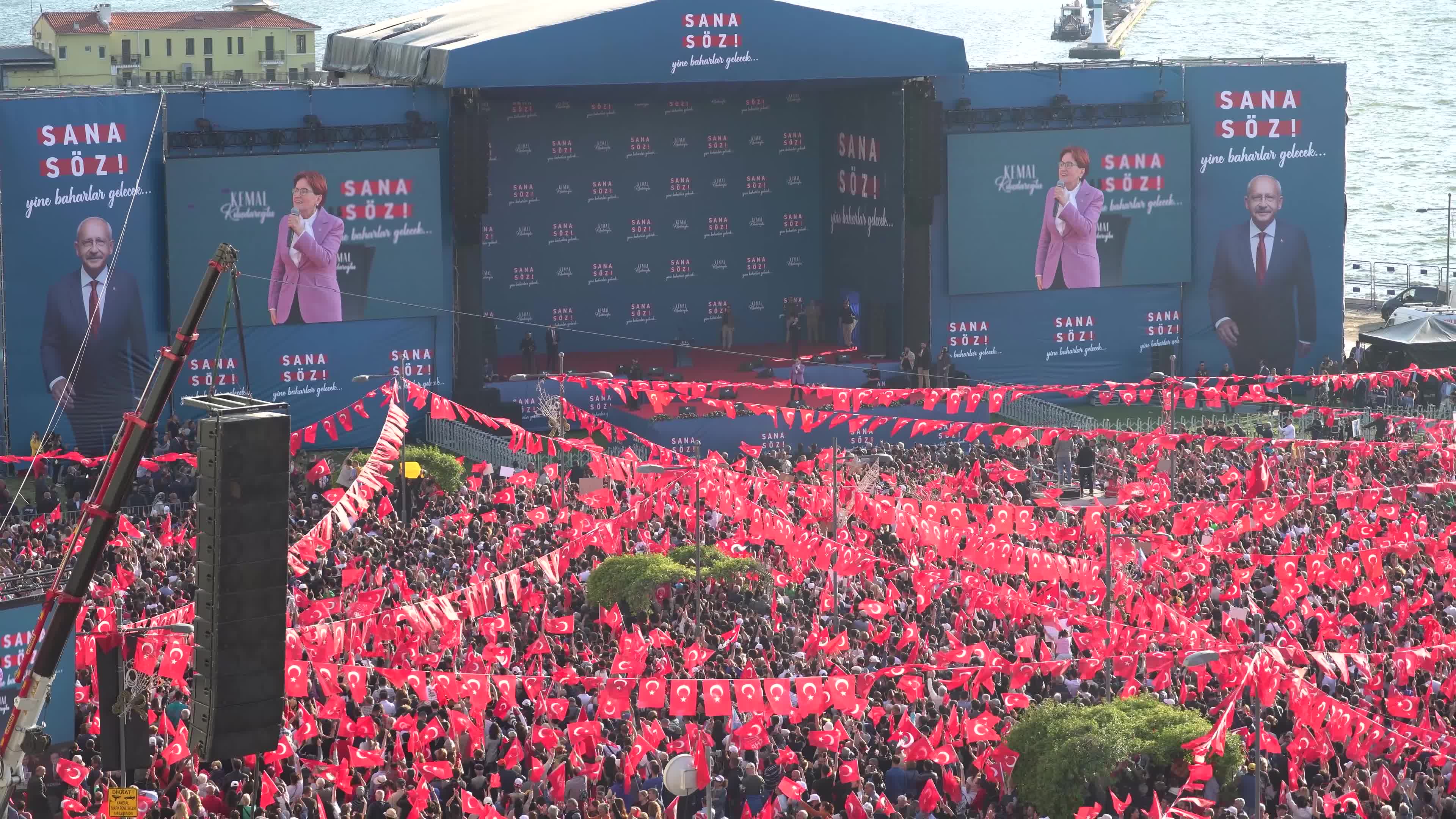 Nation Alliance rally in Gundogdu Square, Izmir, Turkey - 30 Apr 2023