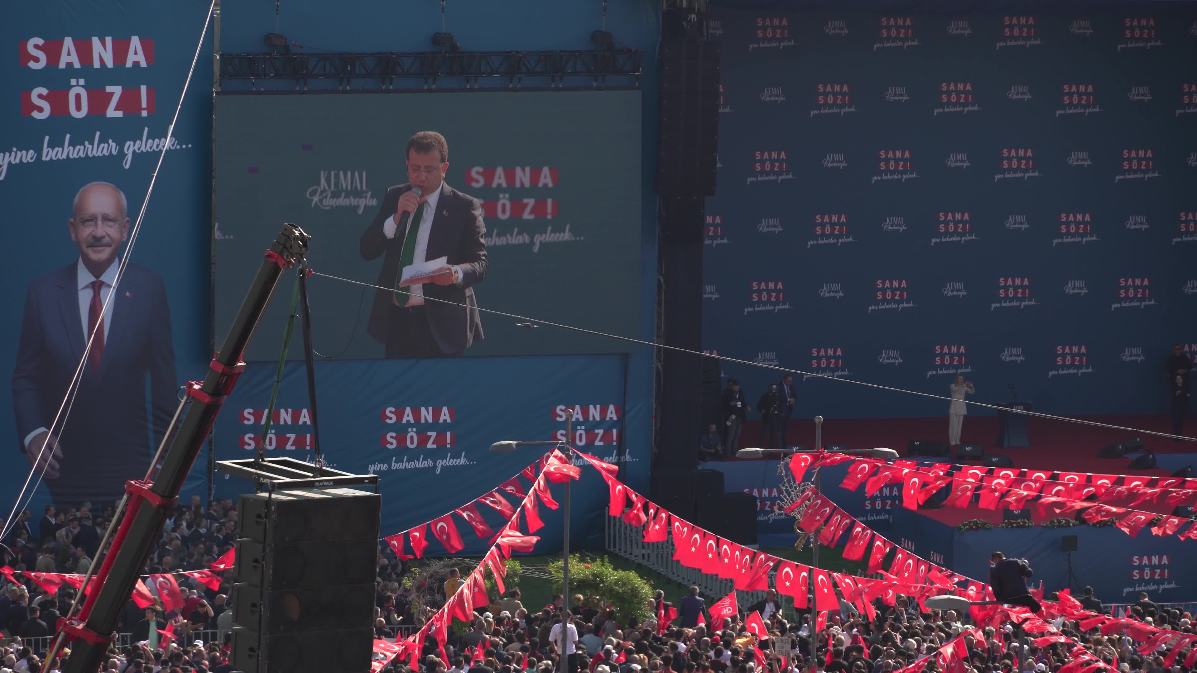 Nation Alliance rally in Gundogdu Square, Izmir, Turkey - 30 Apr 2023