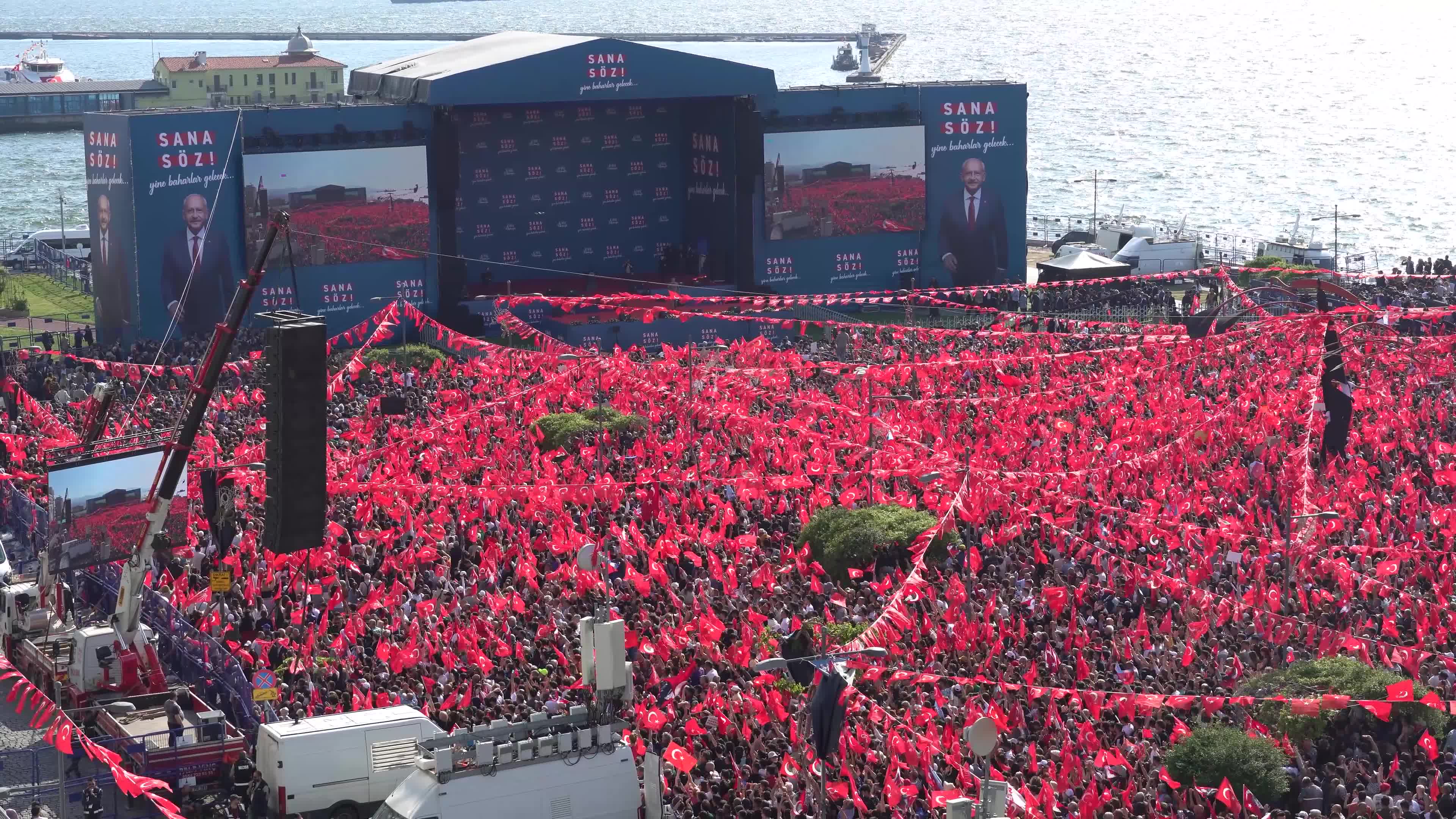 Nation Alliance rally in Gundogdu Square, Izmir, Turkey - 30 Apr 2023