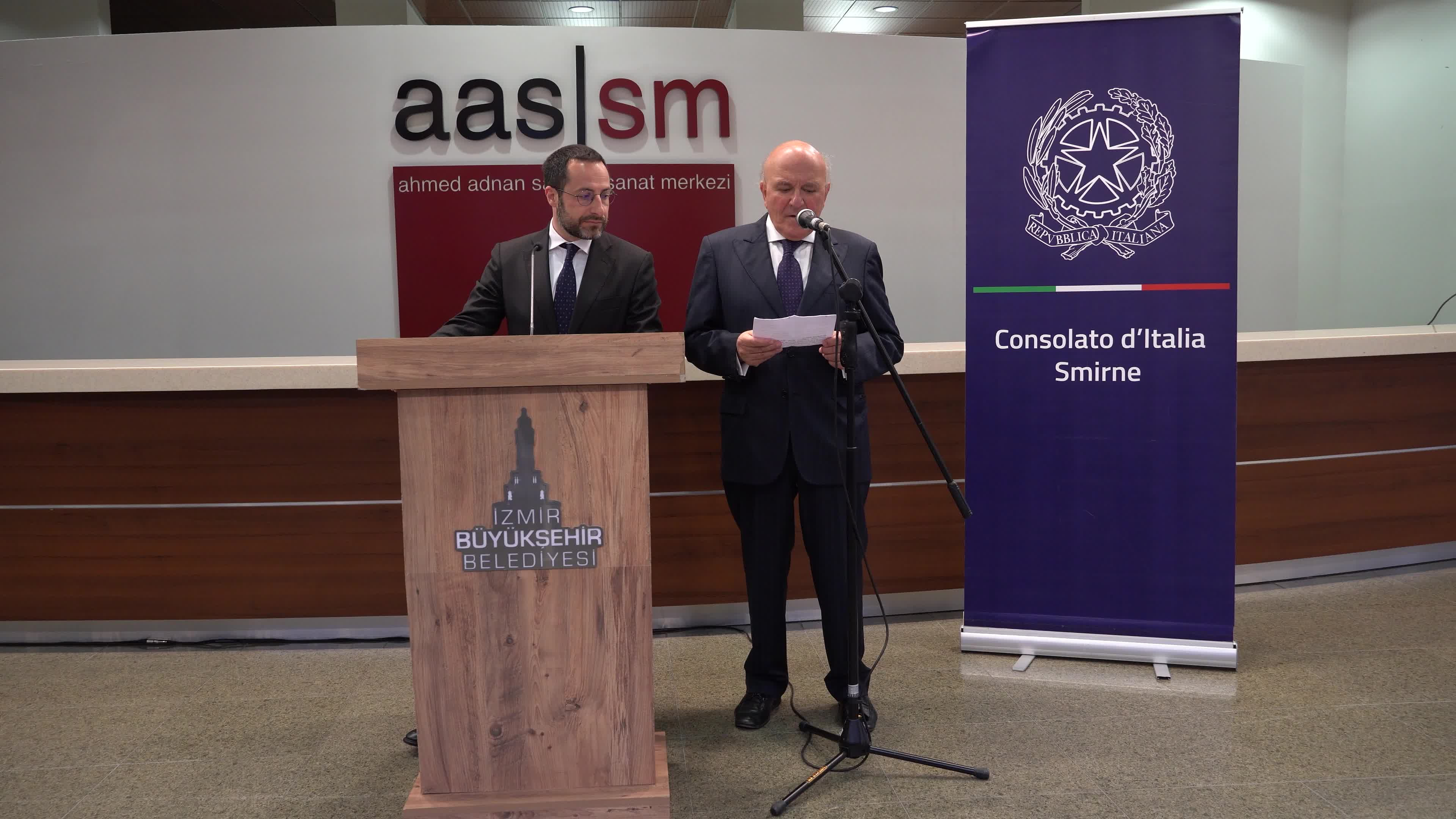 Italian art event with the participation of the ambassador of Italy, Izmir, Turkey 