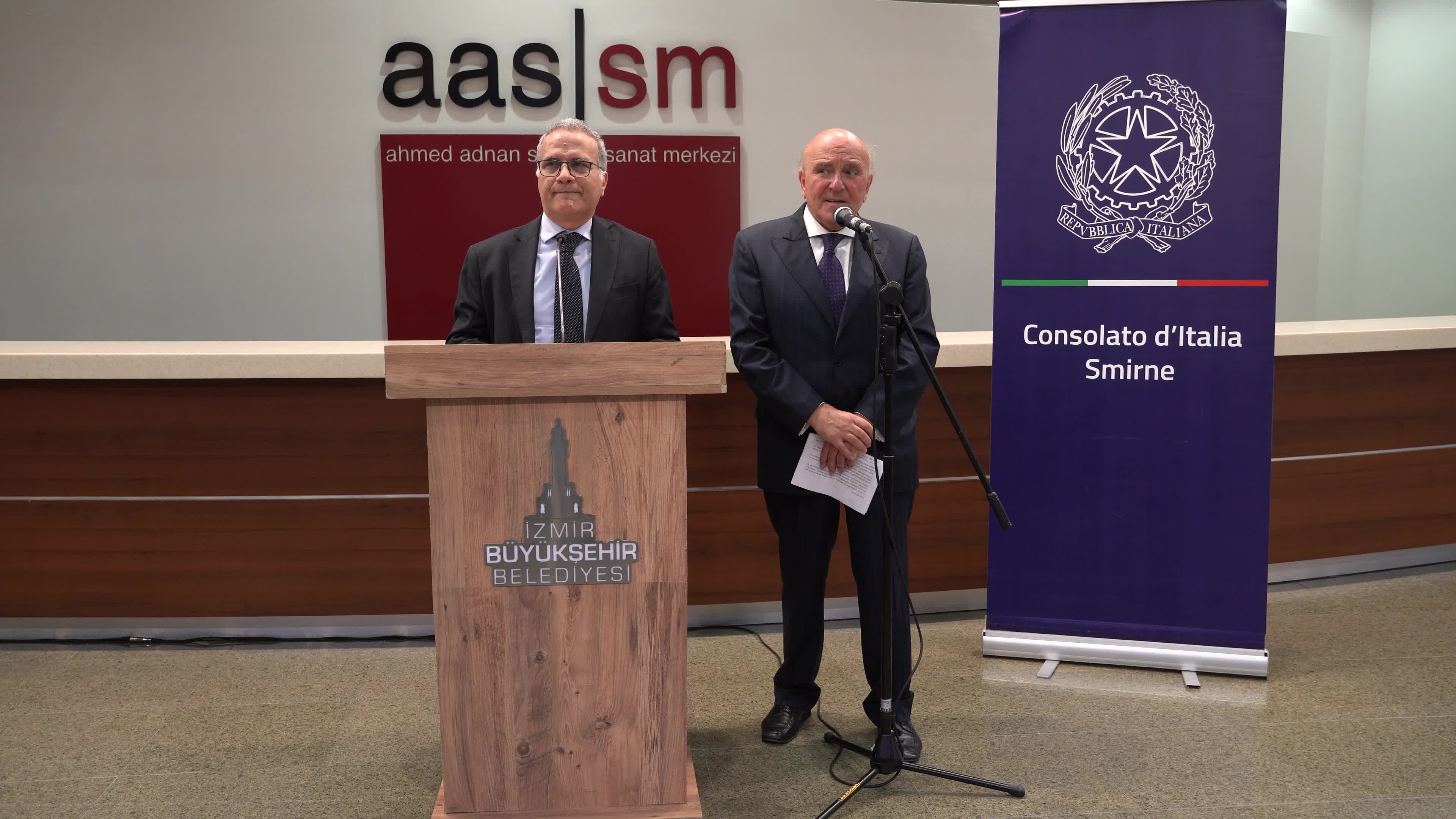 Italian art event with the participation of the ambassador of Italy, Izmir, Turkey 