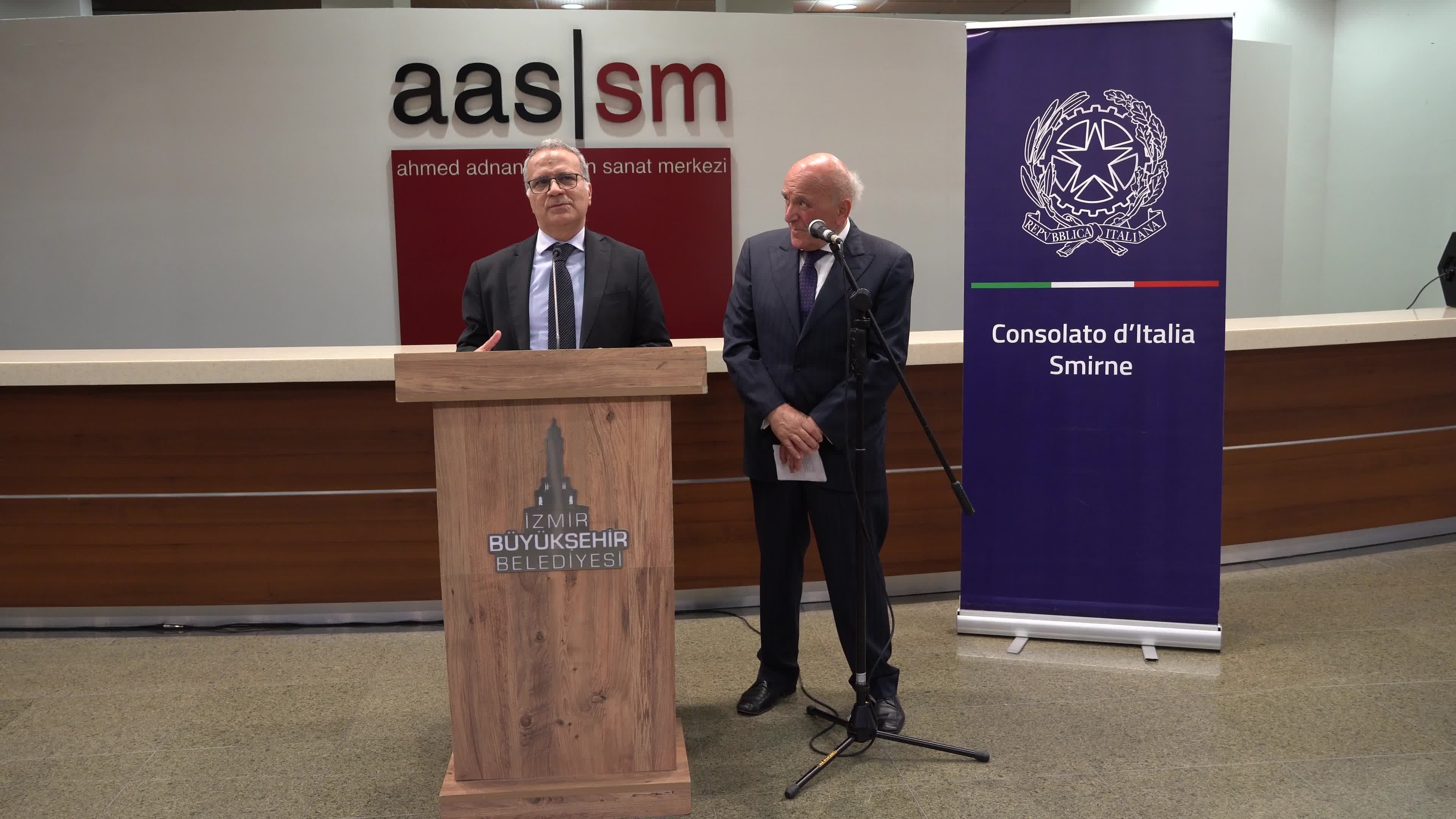 Italian art event with the participation of the ambassador of Italy, Izmir, Turkey 