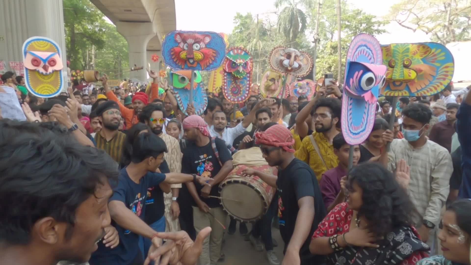 Bangladeshi people celebrate Bengali New Year's Day