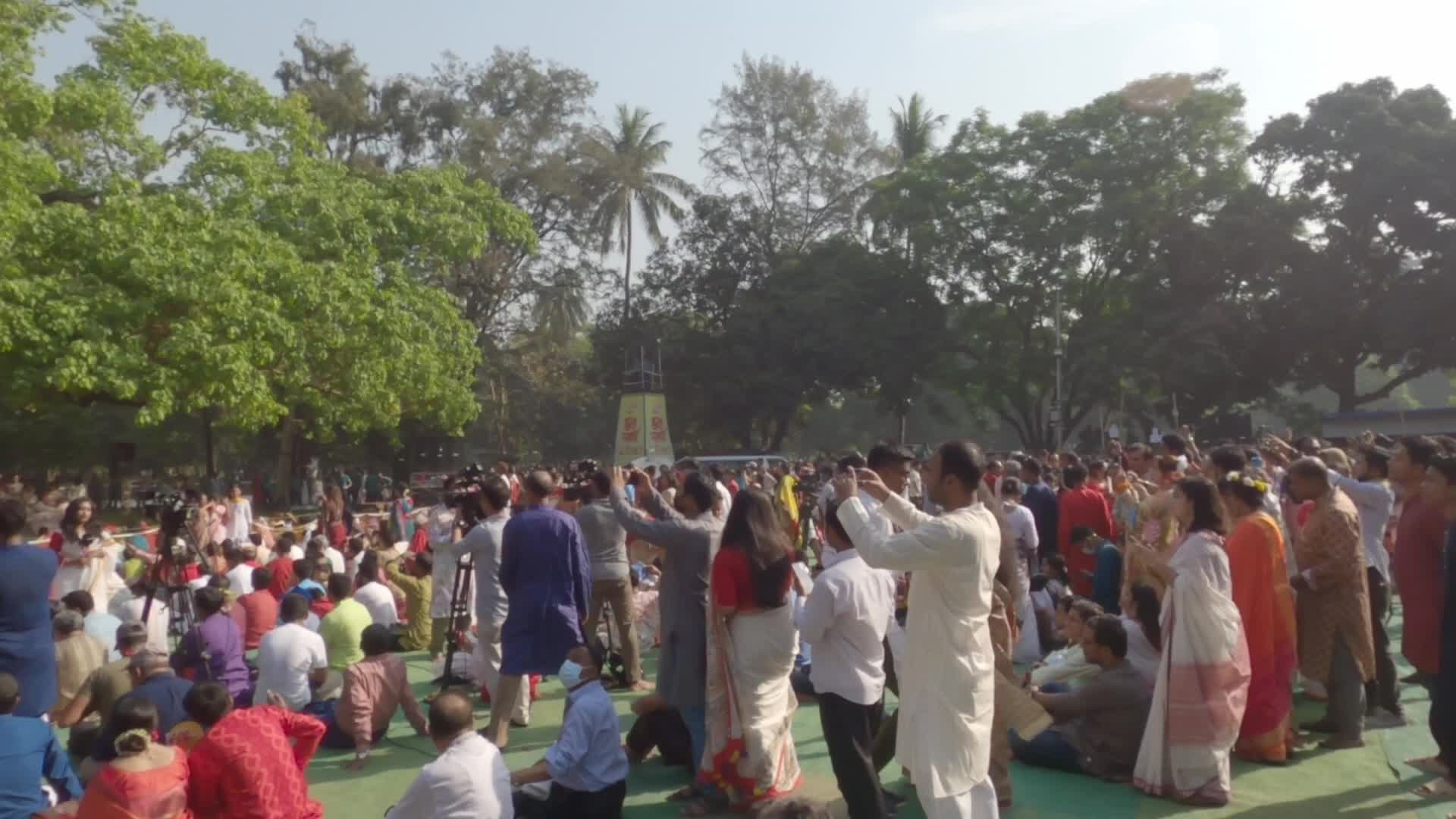Bangladeshi people celebrate Bengali New Year's Day