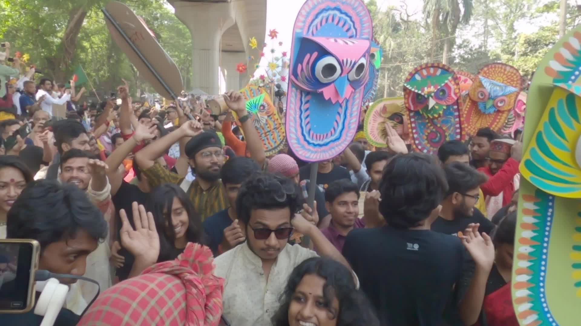 Bangladeshi people celebrate Bengali New Year's Day