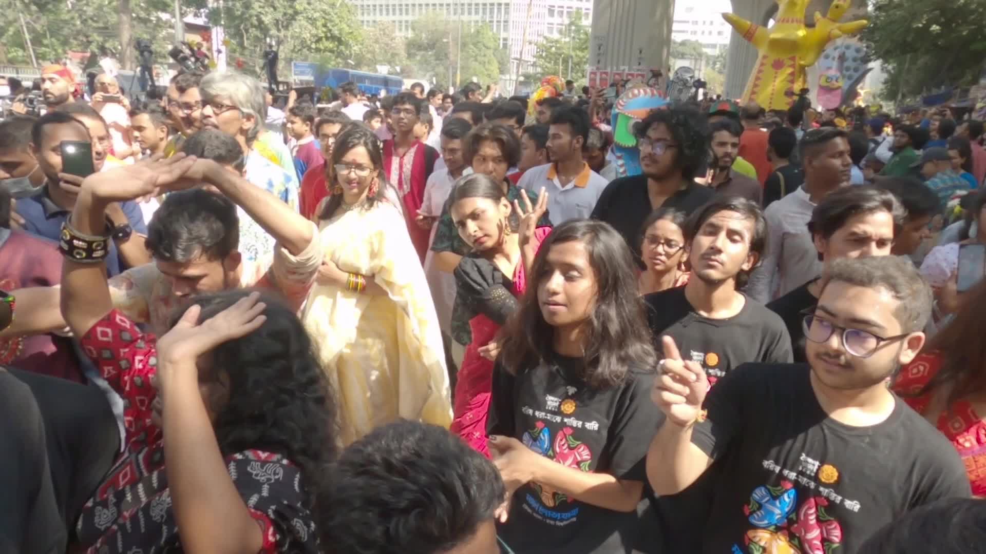 Bangladeshi people celebrate Bengali New Year's Day