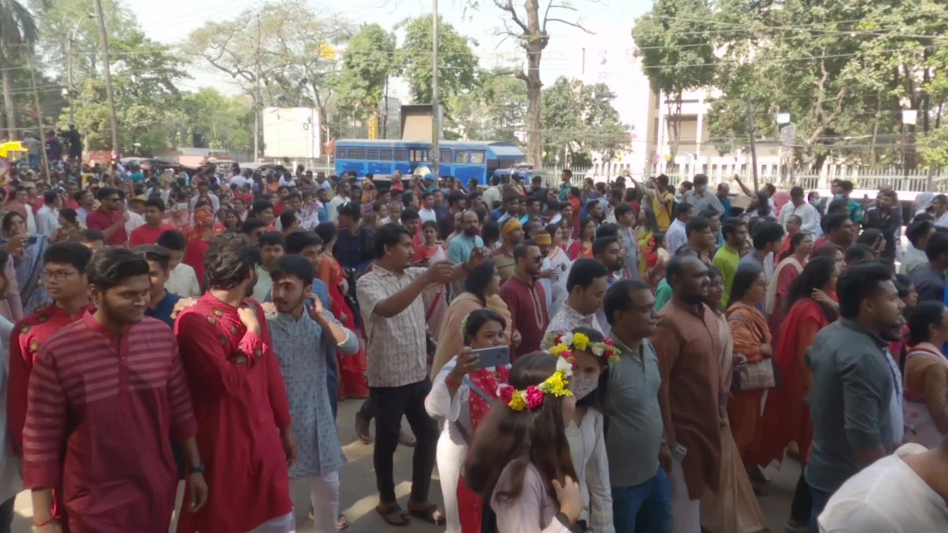 Bangladeshi people celebrate Bengali New Year's Day