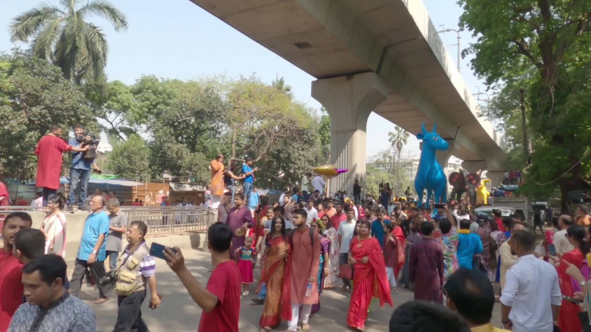 Bangladeshi people celebrate Bengali New Year's Day