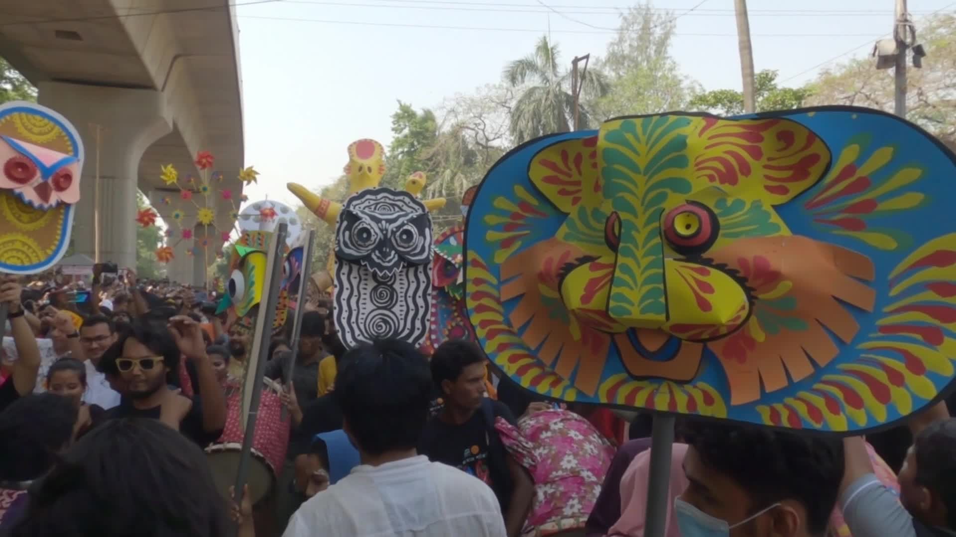 Bangladeshi people celebrate Bengali New Year's Day